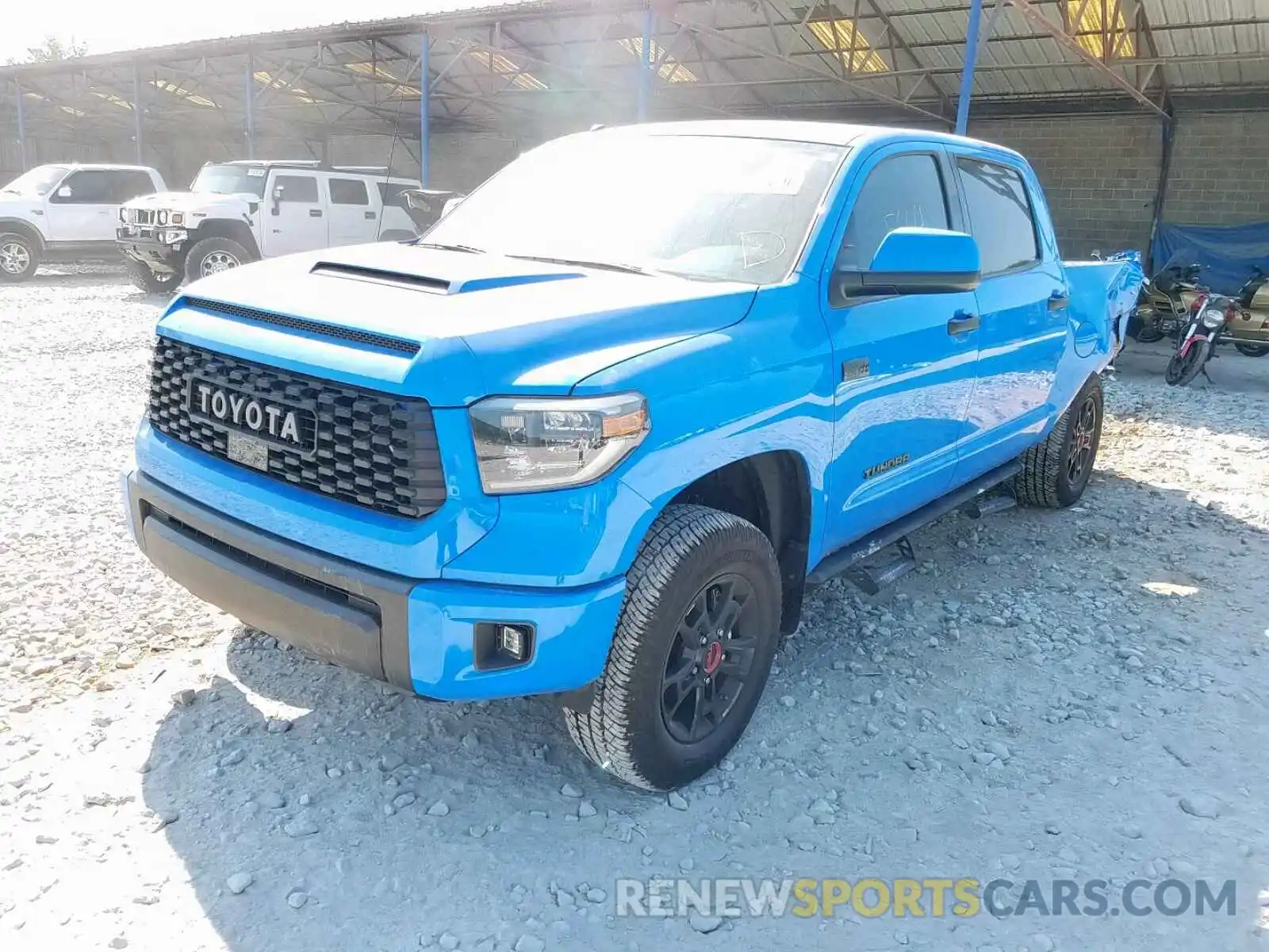 2 Photograph of a damaged car 5TFDY5F10KX797013 TOYOTA TUNDRA CRE 2019