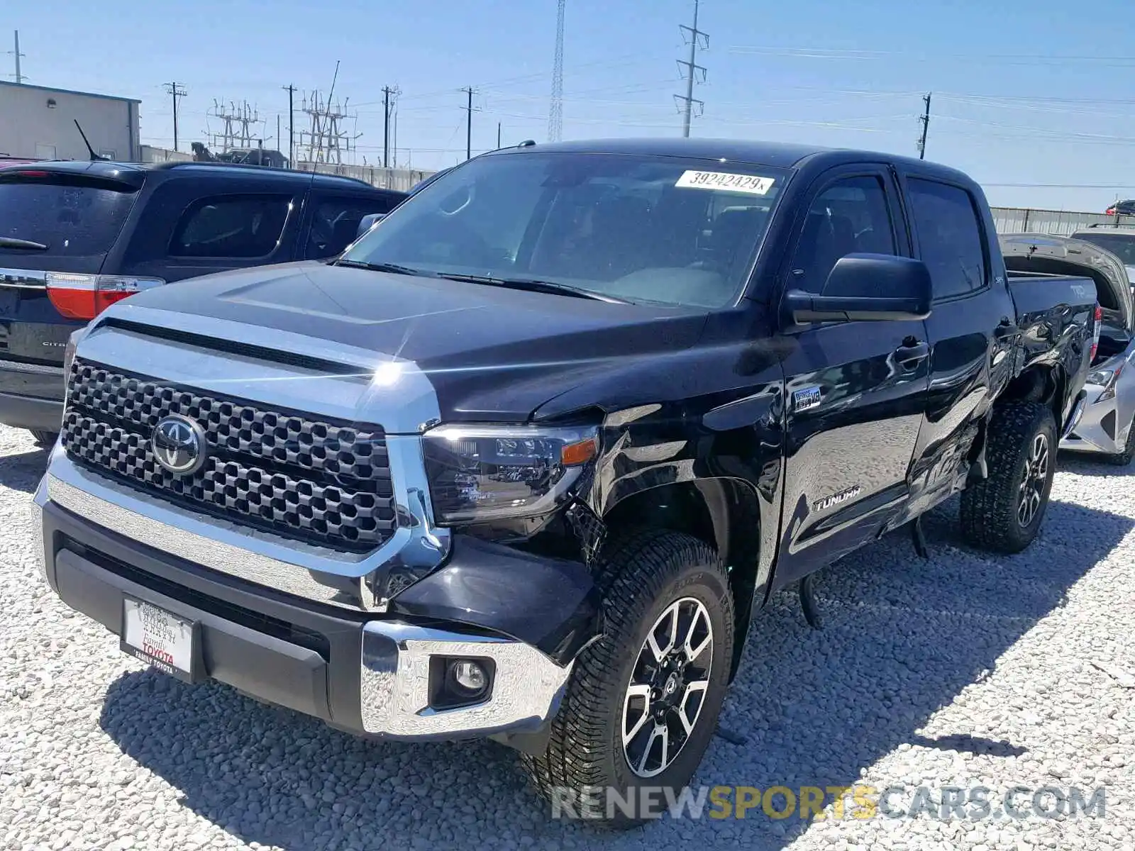 2 Photograph of a damaged car 5TFDY5F11KX799143 TOYOTA TUNDRA CRE 2019