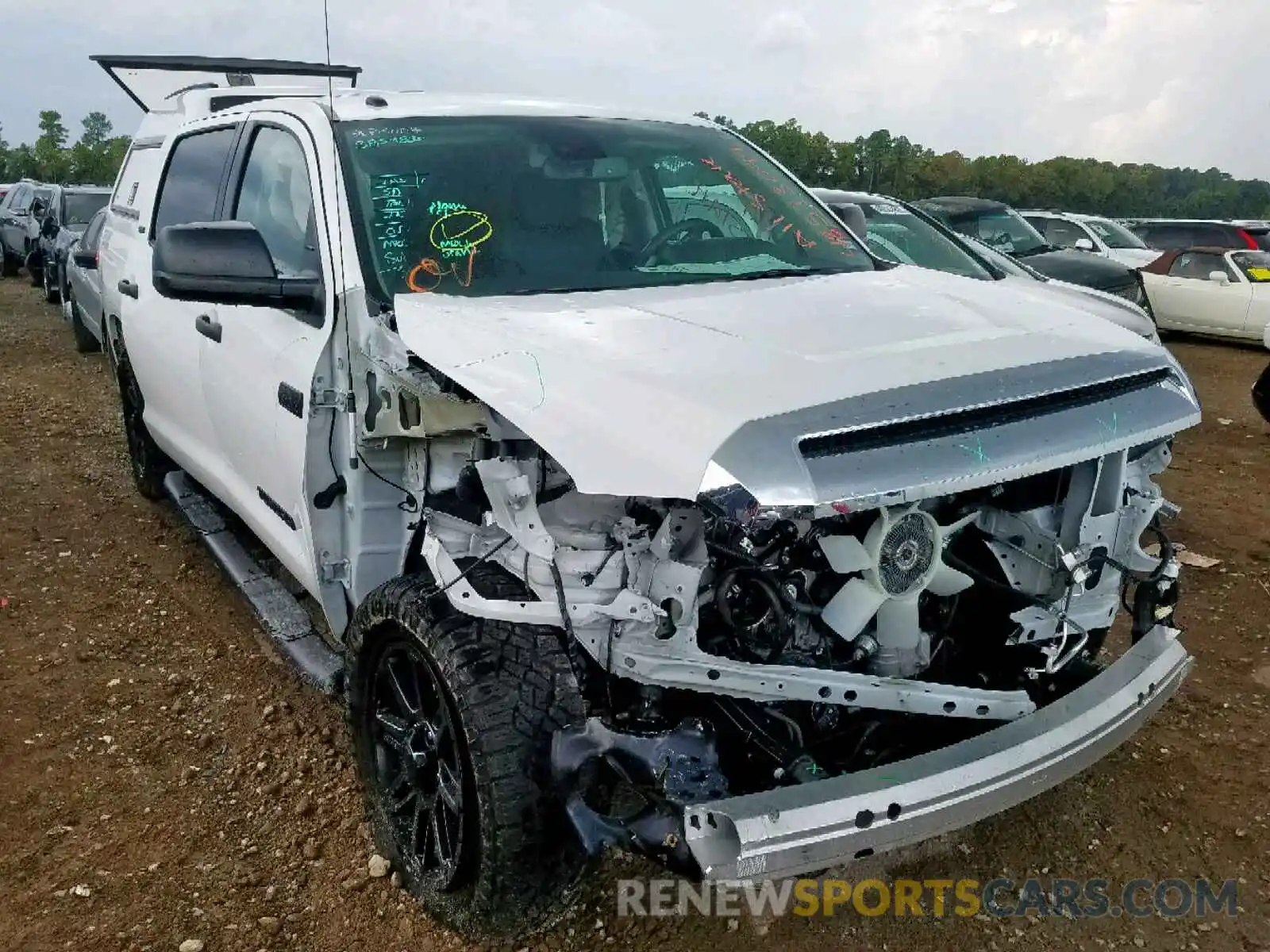 1 Photograph of a damaged car 5TFDY5F11KX842136 TOYOTA TUNDRA CRE 2019