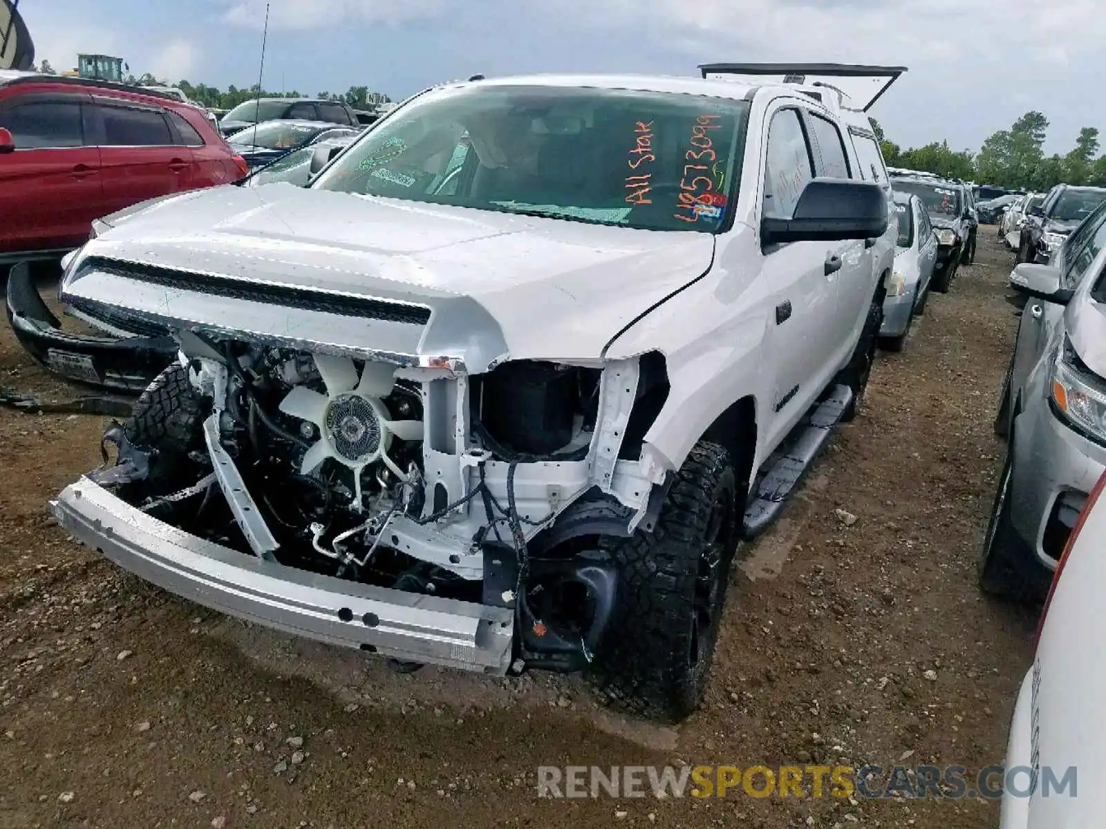 2 Photograph of a damaged car 5TFDY5F11KX842136 TOYOTA TUNDRA CRE 2019