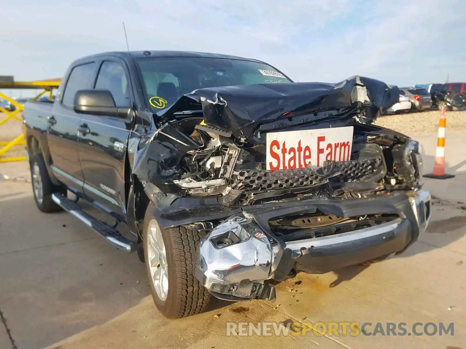 1 Photograph of a damaged car 5TFDY5F13KX784515 TOYOTA TUNDRA CRE 2019