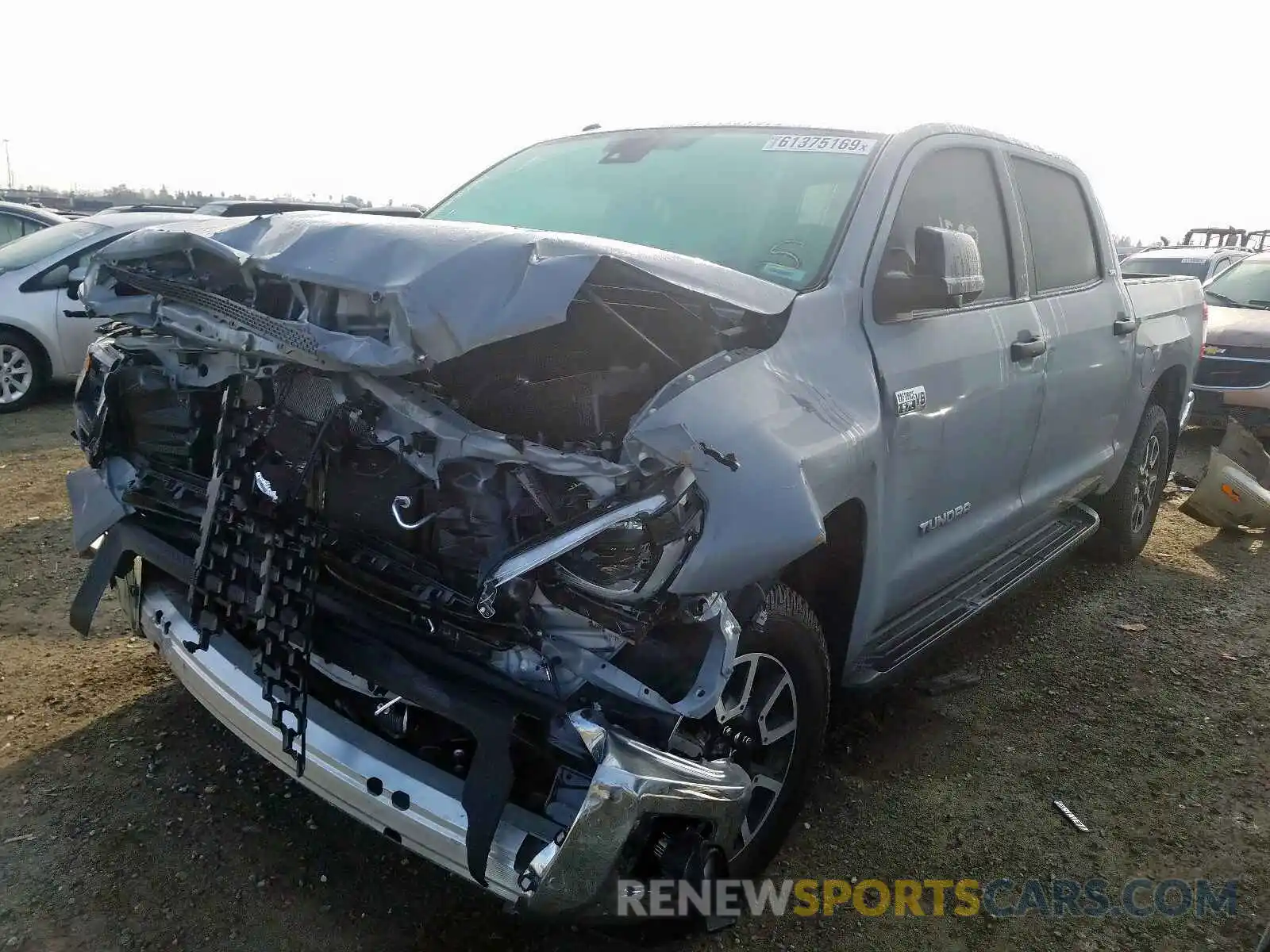 2 Photograph of a damaged car 5TFDY5F13KX842526 TOYOTA TUNDRA CRE 2019