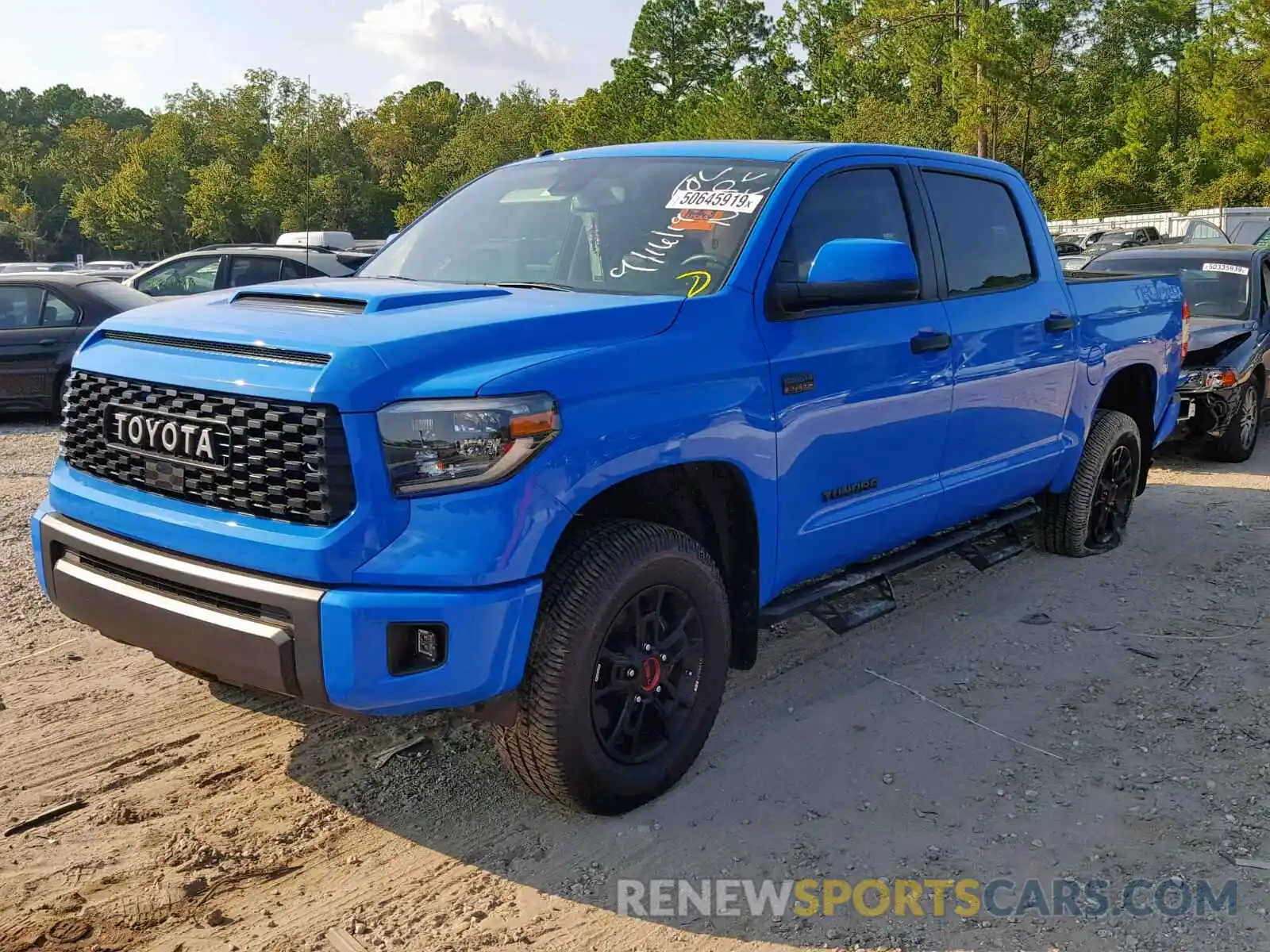 2 Photograph of a damaged car 5TFDY5F15KX792535 TOYOTA TUNDRA CRE 2019