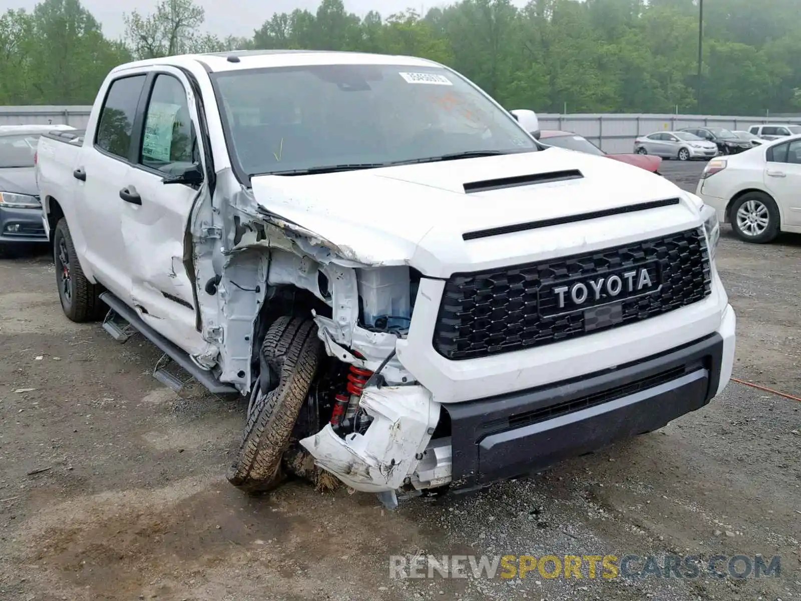 1 Photograph of a damaged car 5TFDY5F15KX835450 TOYOTA TUNDRA CRE 2019