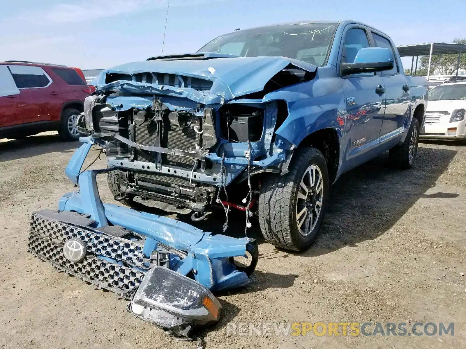 2 Photograph of a damaged car 5TFDY5F15KX838509 TOYOTA TUNDRA CRE 2019