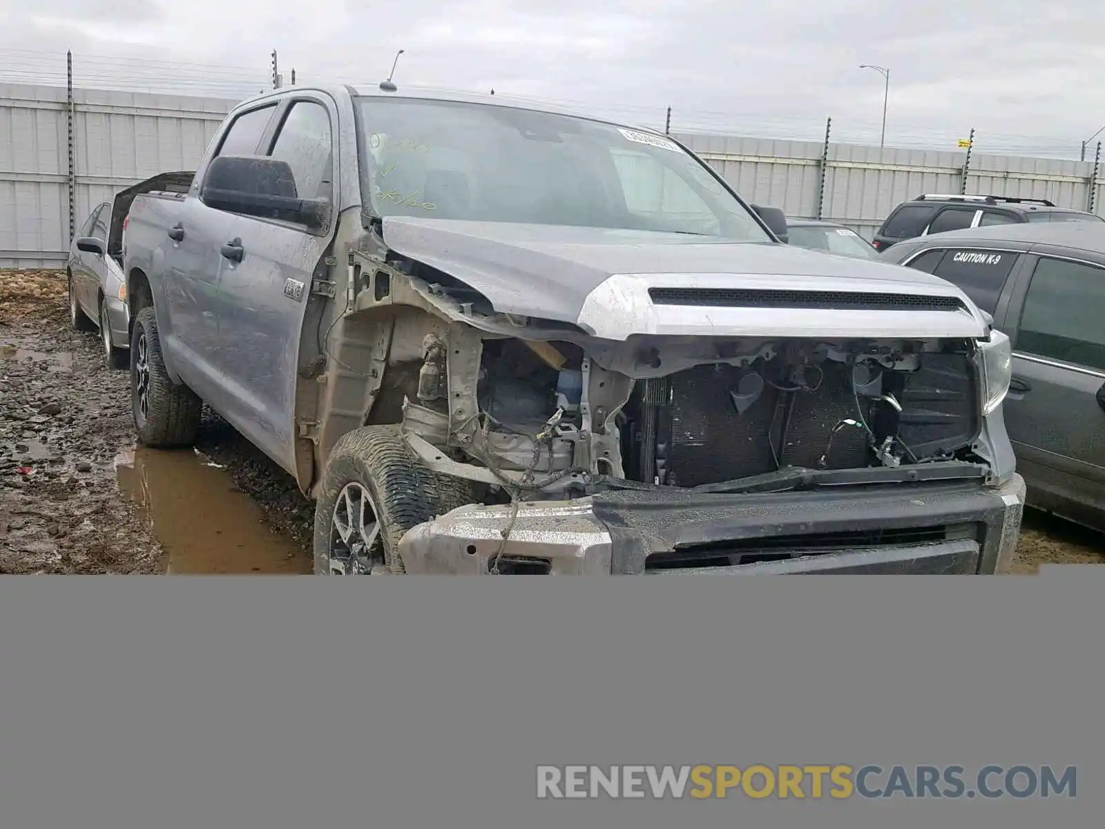 1 Photograph of a damaged car 5TFDY5F17KX783321 TOYOTA TUNDRA CRE 2019