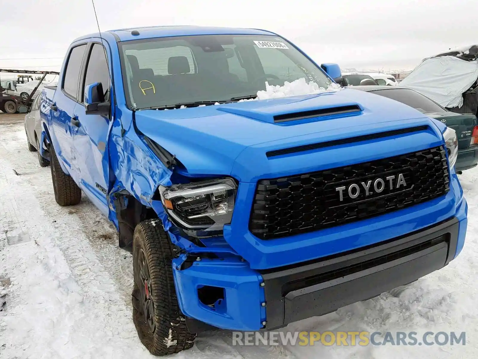 1 Photograph of a damaged car 5TFDY5F17KX796084 TOYOTA TUNDRA CRE 2019