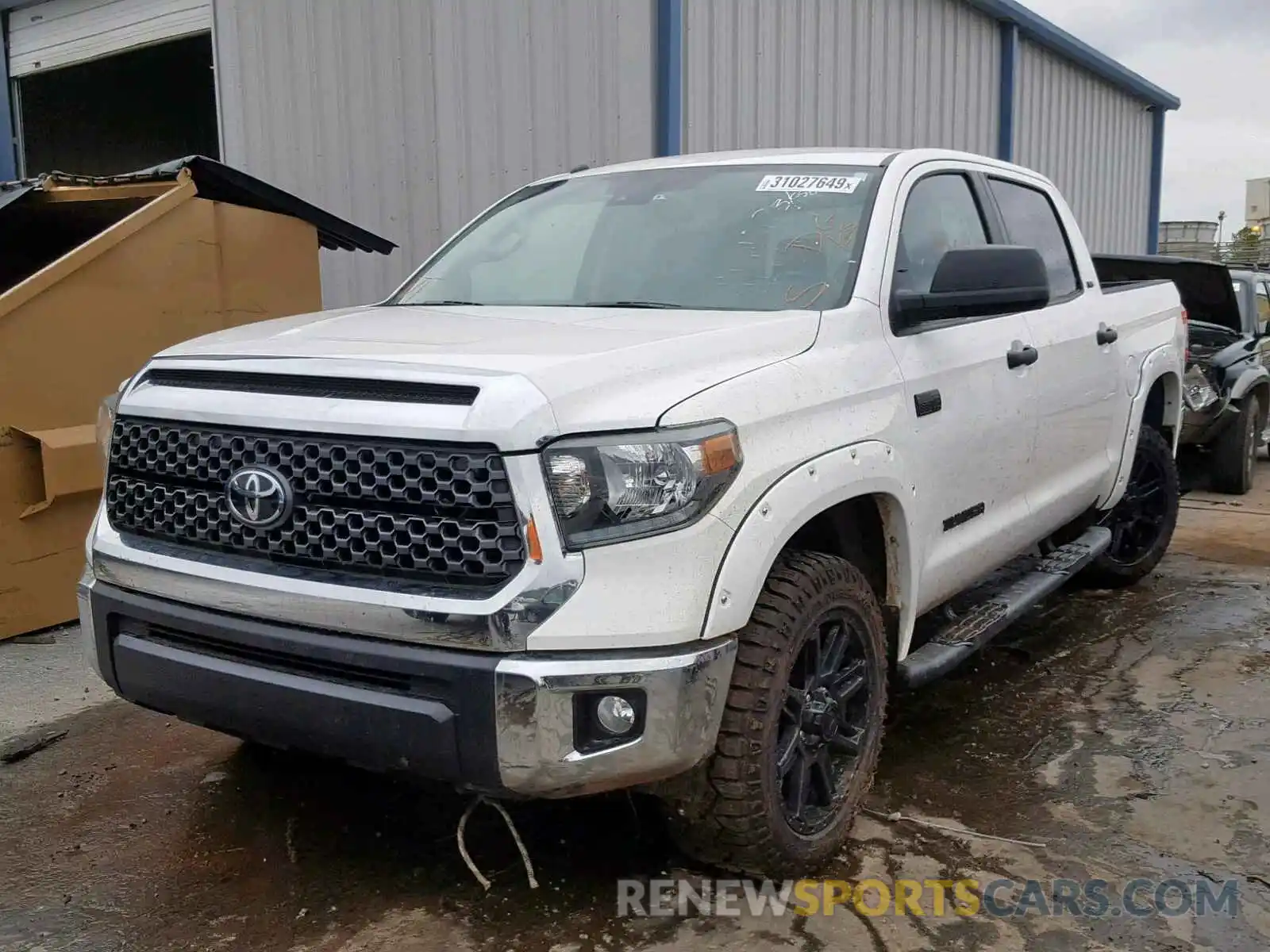 2 Photograph of a damaged car 5TFDY5F18KX805701 TOYOTA TUNDRA CRE 2019