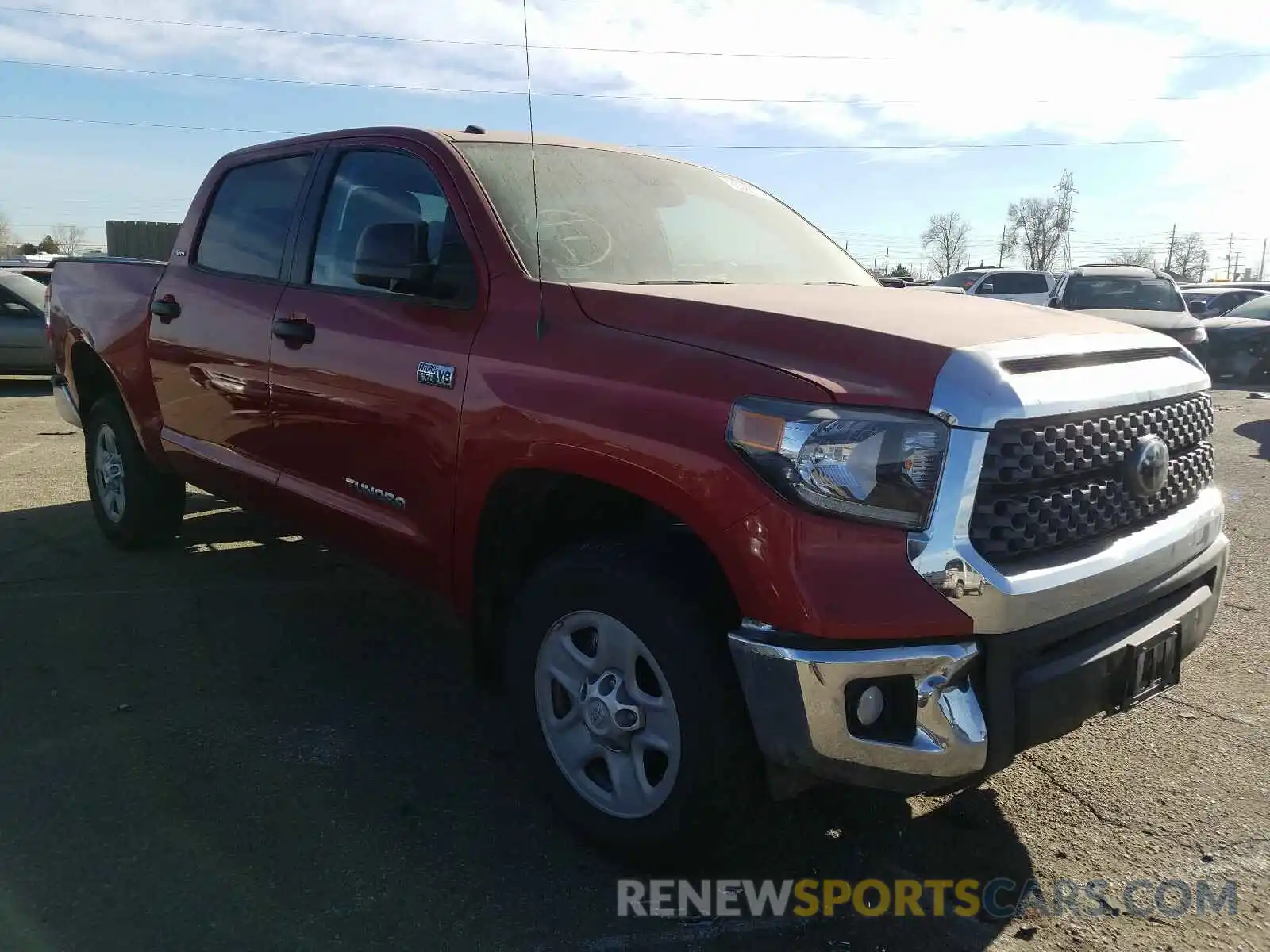 1 Photograph of a damaged car 5TFDY5F19KX831899 TOYOTA TUNDRA CRE 2019