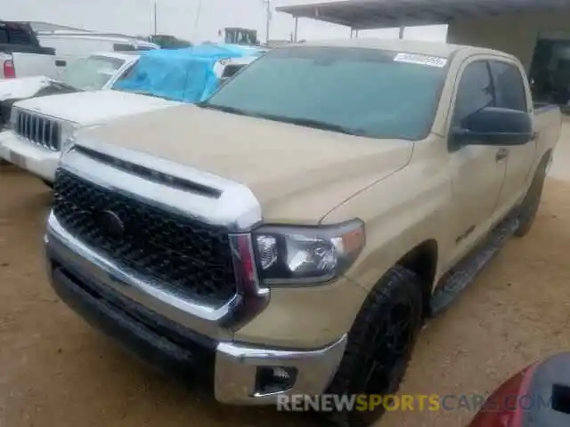 2 Photograph of a damaged car 5TFEM5F19KX134958 TOYOTA TUNDRA CRE 2019