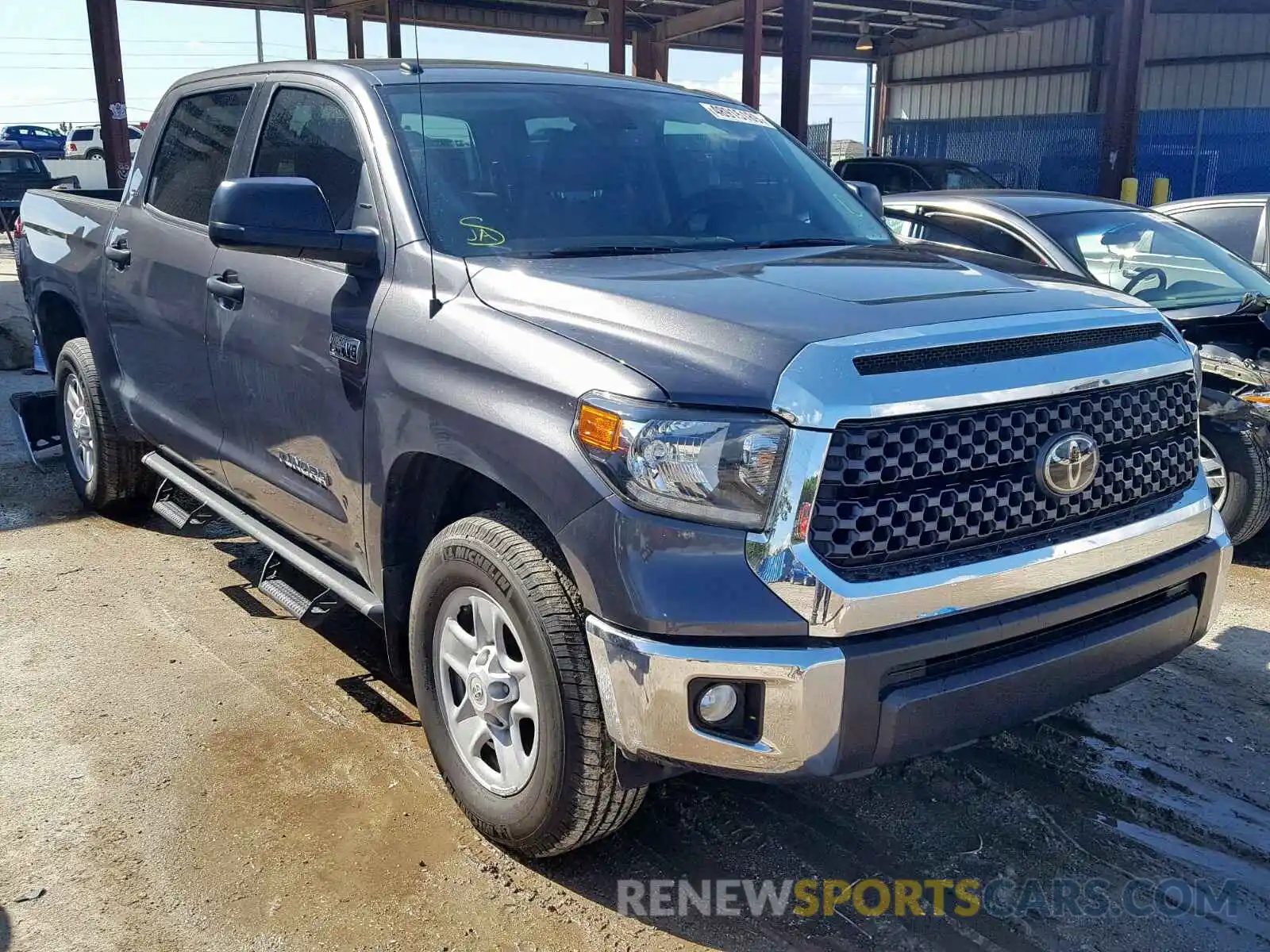 1 Photograph of a damaged car 5TFEY5F13KX244800 TOYOTA TUNDRA CRE 2019