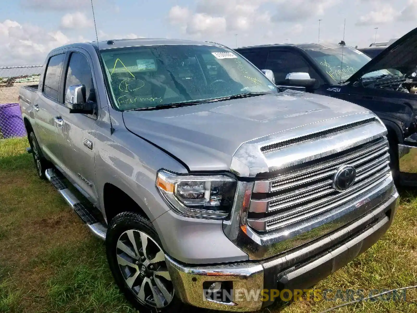 1 Photograph of a damaged car 5TFFY5F14KX249590 TOYOTA TUNDRA CRE 2019