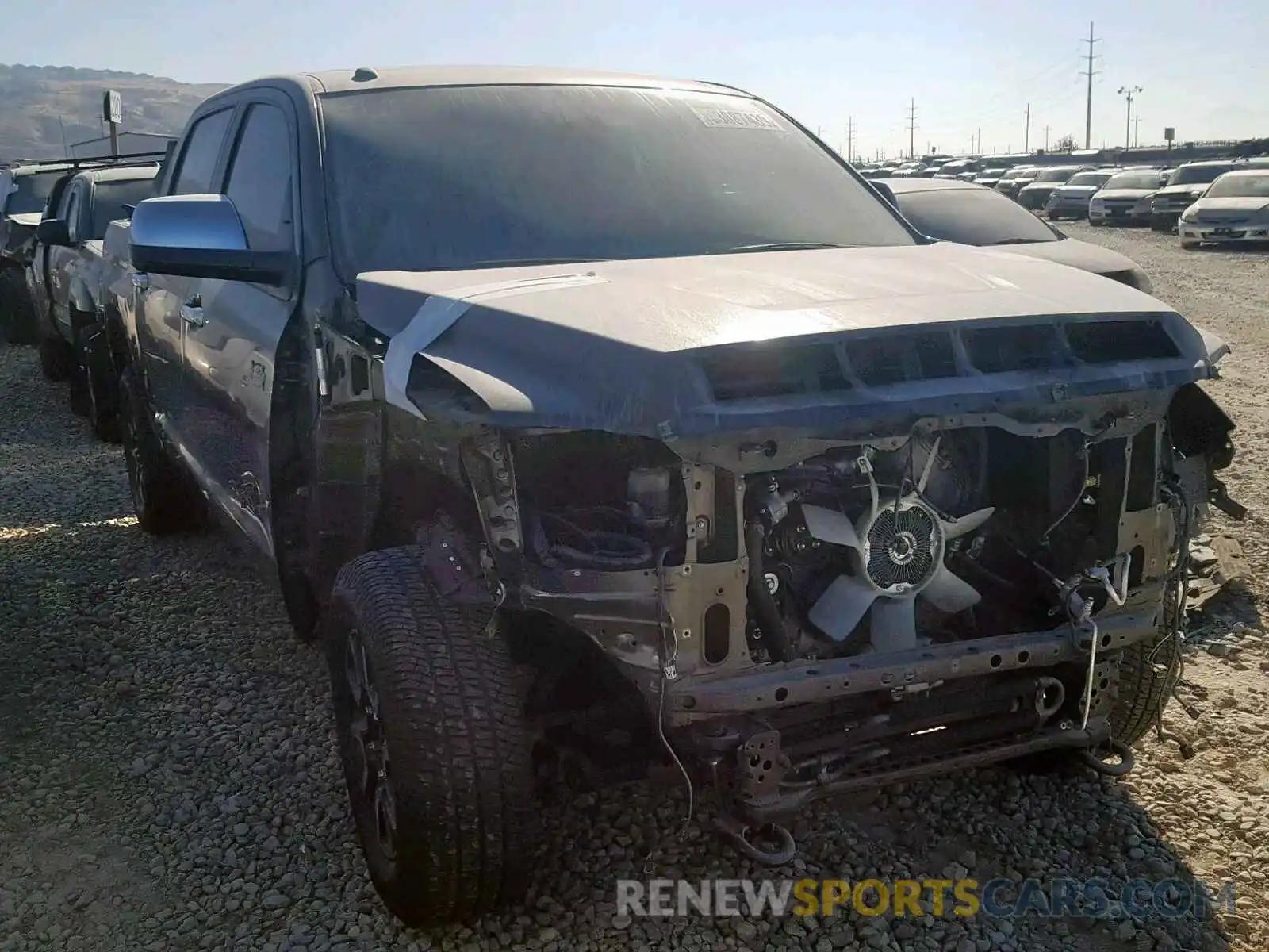 1 Photograph of a damaged car 5TFHY5F10KX792251 TOYOTA TUNDRA CRE 2019