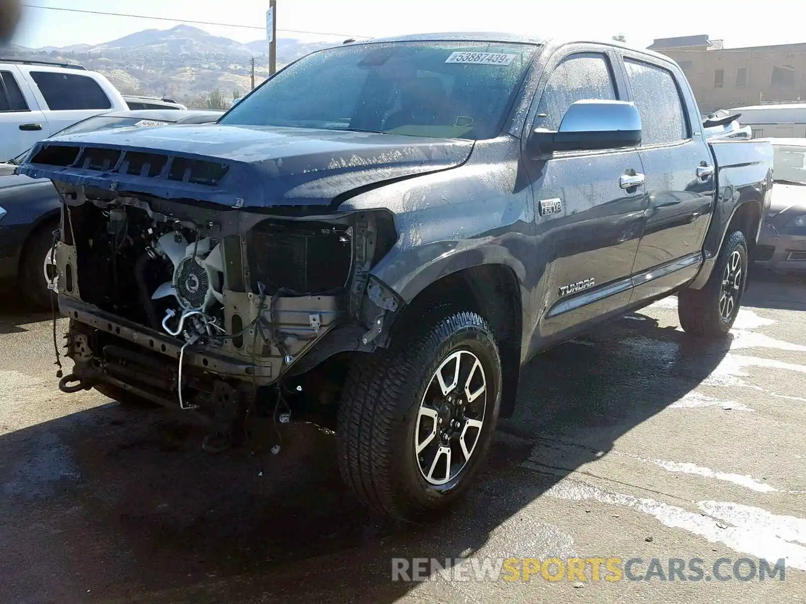 2 Photograph of a damaged car 5TFHY5F10KX792251 TOYOTA TUNDRA CRE 2019