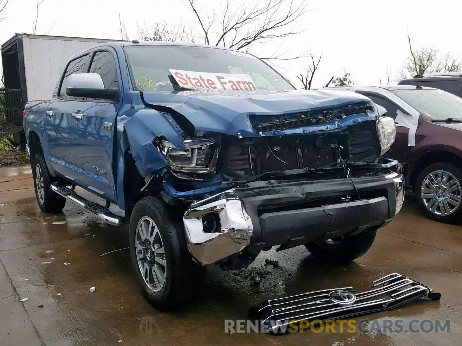 1 Photograph of a damaged car 5TFHY5F17KX817503 TOYOTA TUNDRA CRE 2019