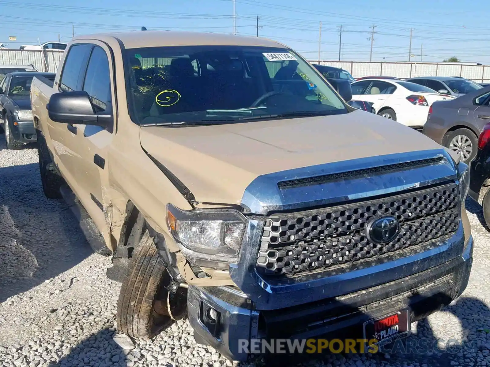 1 Photograph of a damaged car 5TFEY5F11LX257904 TOYOTA TUNDRA CRE 2020