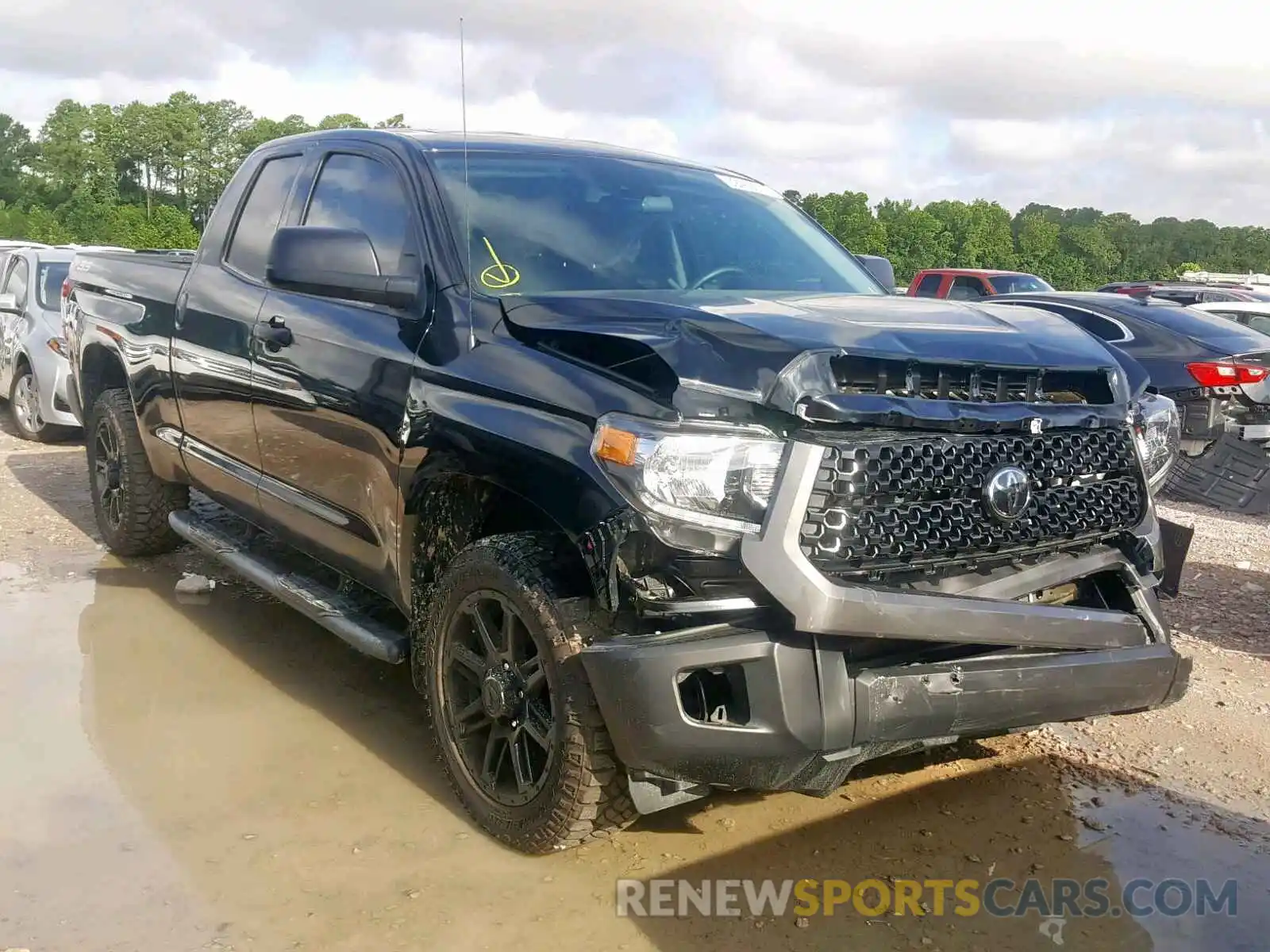 1 Photograph of a damaged car 5TFRM5F19KX141149 TOYOTA TUNDRA DOU 2019