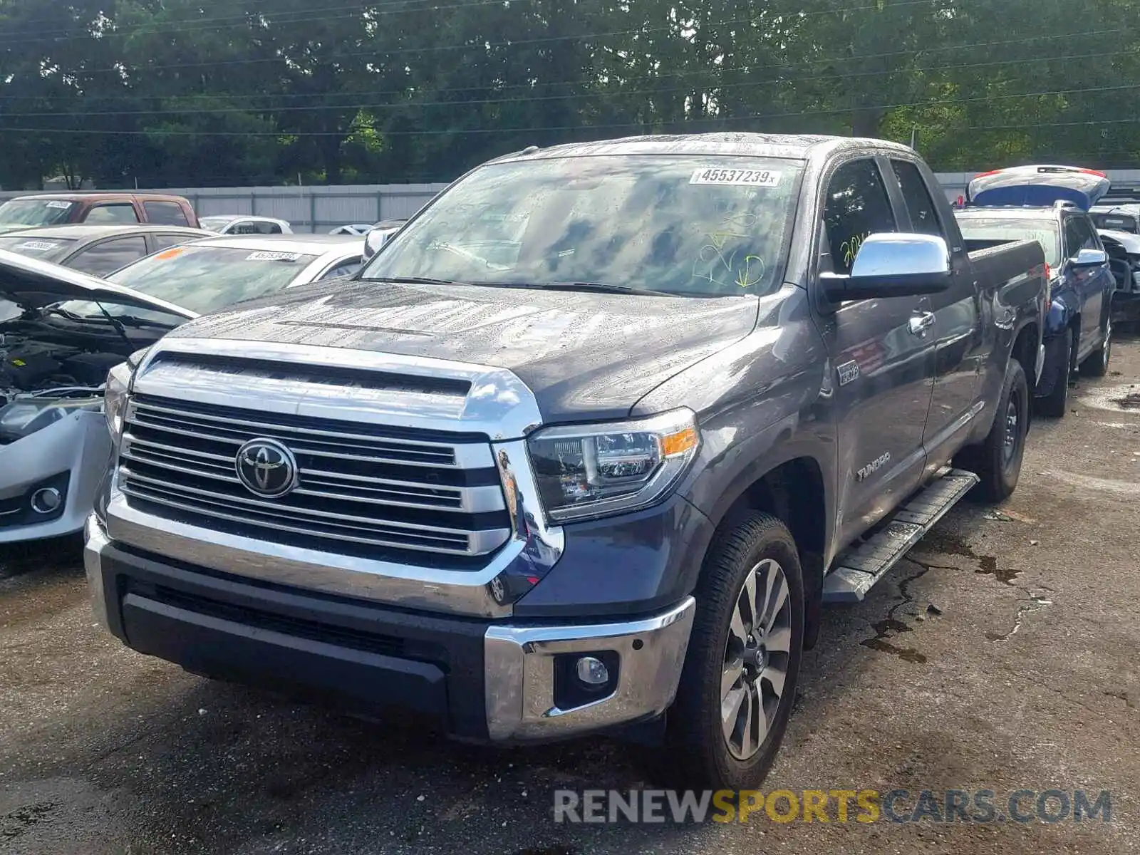 2 Photograph of a damaged car 5TFSY5F18KX246528 TOYOTA TUNDRA DOU 2019