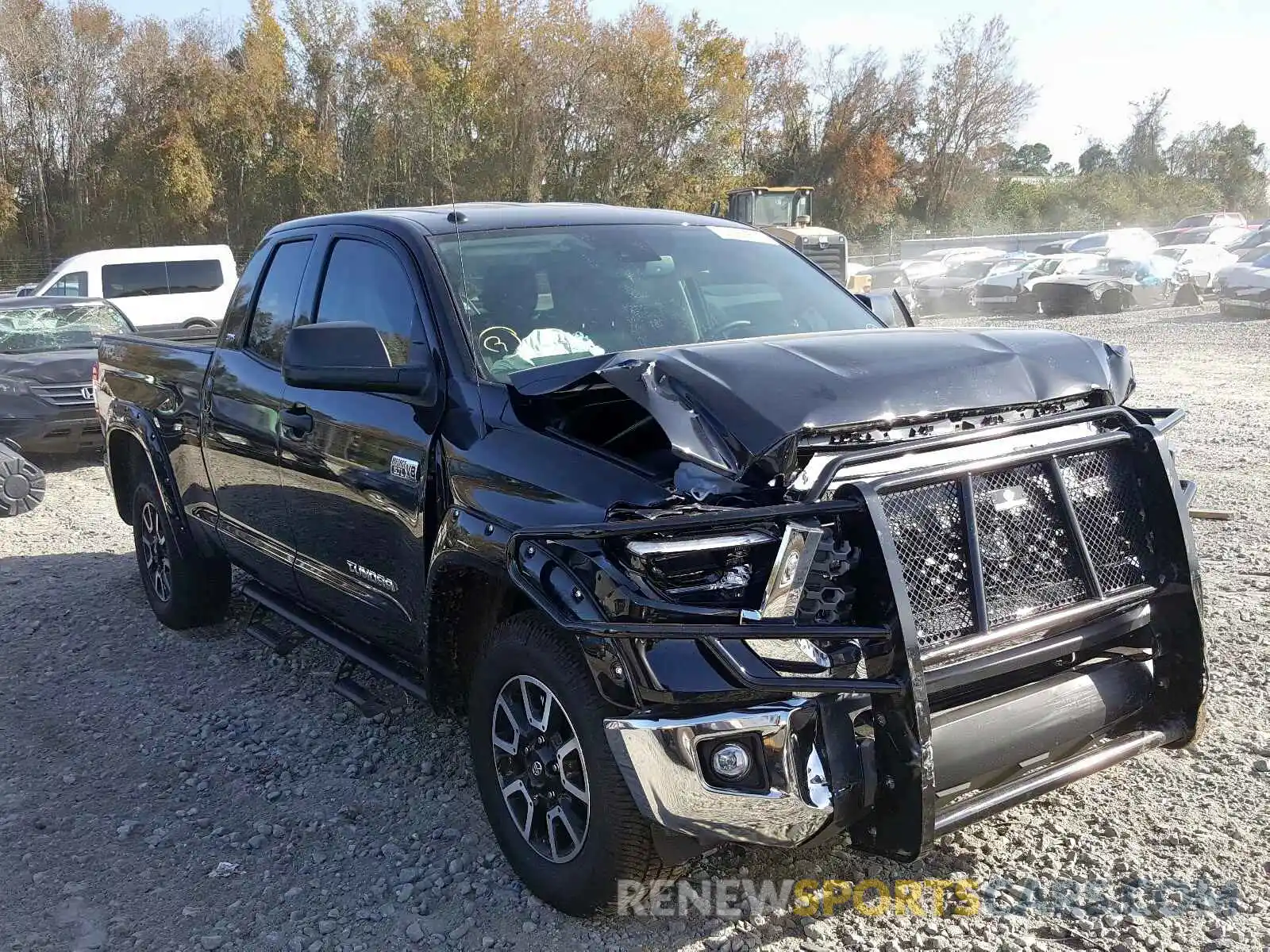 1 Photograph of a damaged car 5TFUW5F13KX838059 TOYOTA TUNDRA DOU 2019