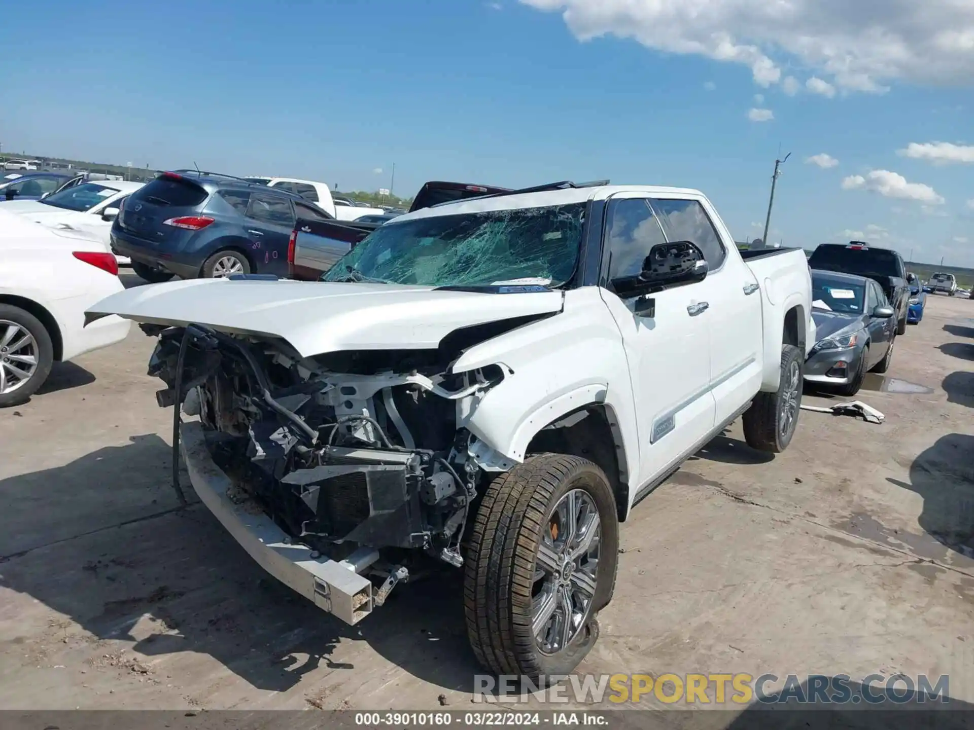 2 Photograph of a damaged car 5TFVC5DB2NX002773 TOYOTA TUNDRA HYBRID 2022