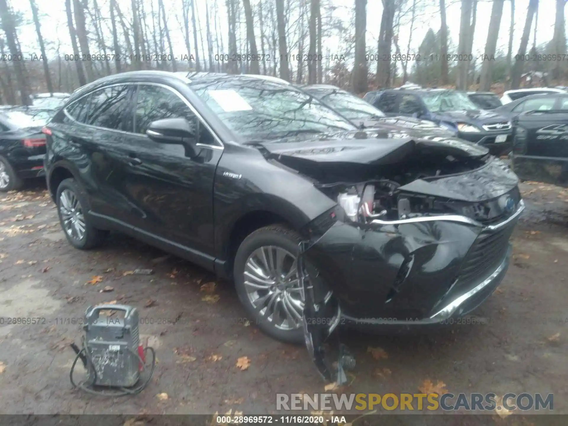 1 Photograph of a damaged car JTEAAAAH0MJ003049 TOYOTA VENZA 2021