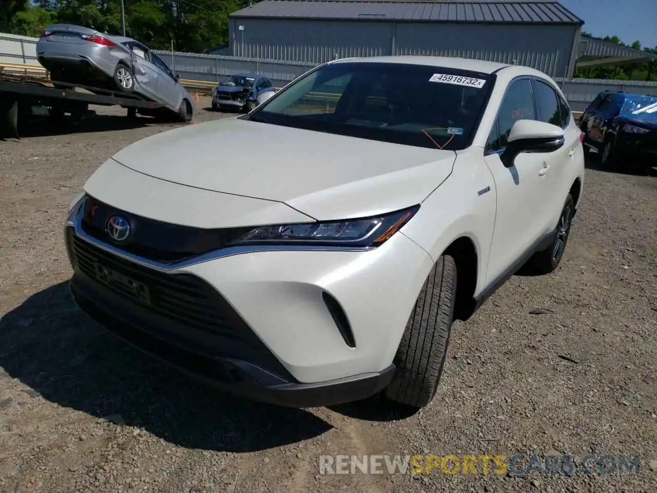 2 Photograph of a damaged car JTEAAAAH0MJ003827 TOYOTA VENZA 2021