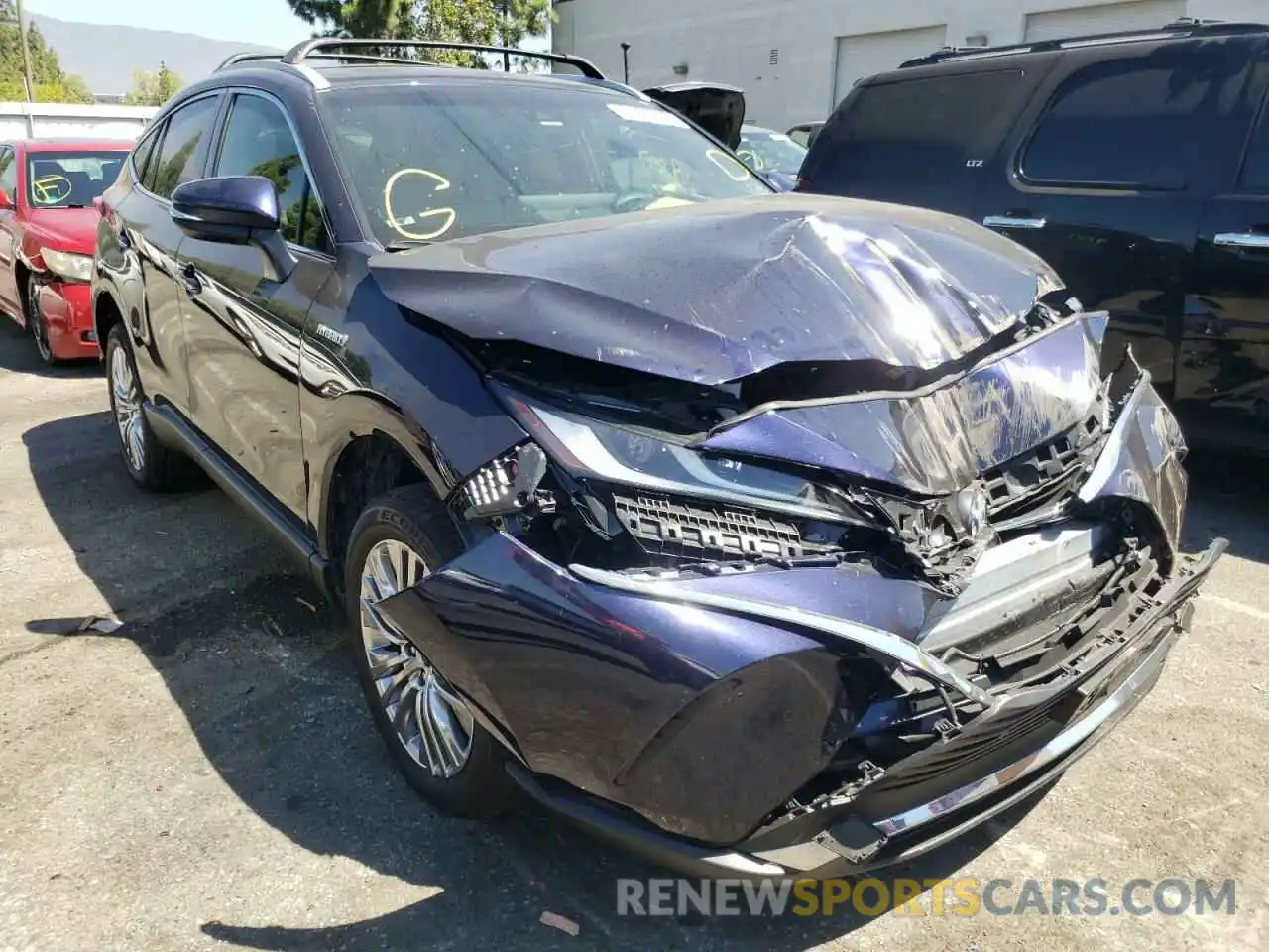 1 Photograph of a damaged car JTEAAAAH0MJ004752 TOYOTA VENZA 2021