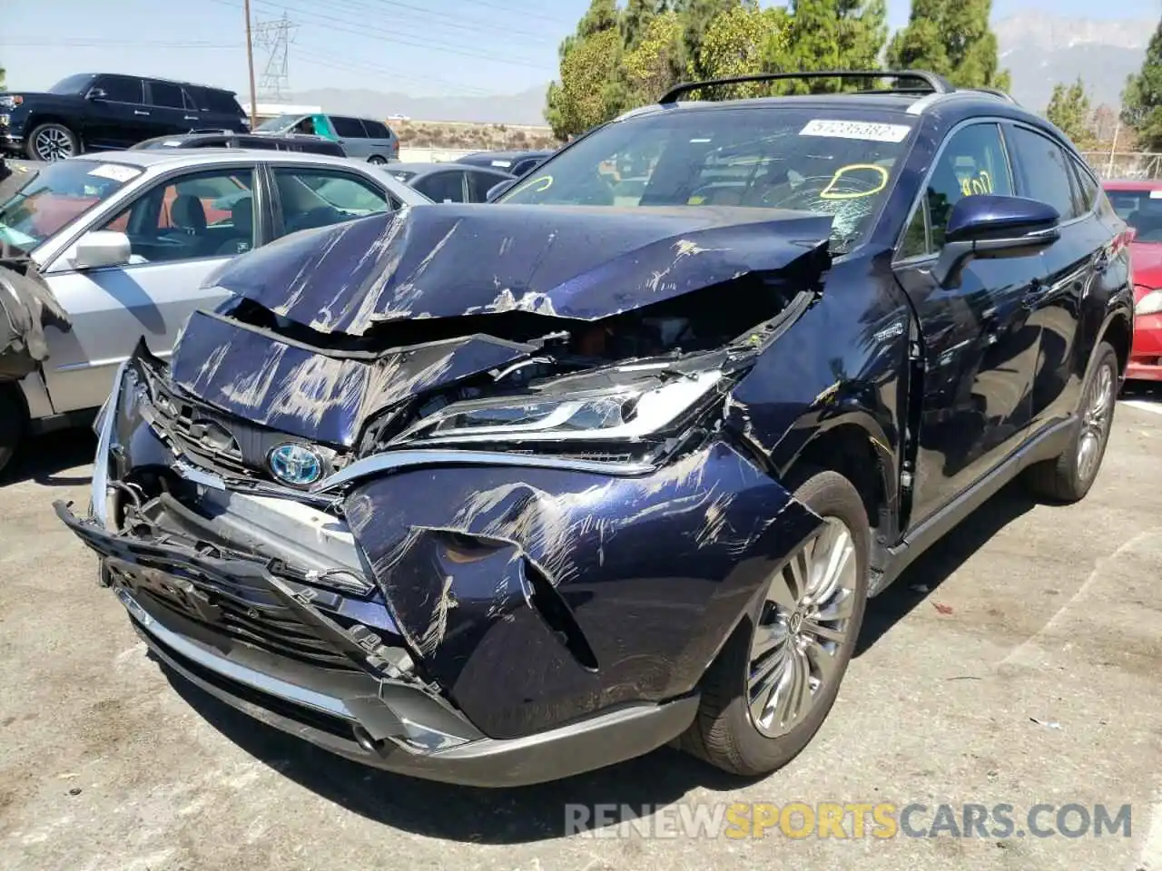 2 Photograph of a damaged car JTEAAAAH0MJ004752 TOYOTA VENZA 2021