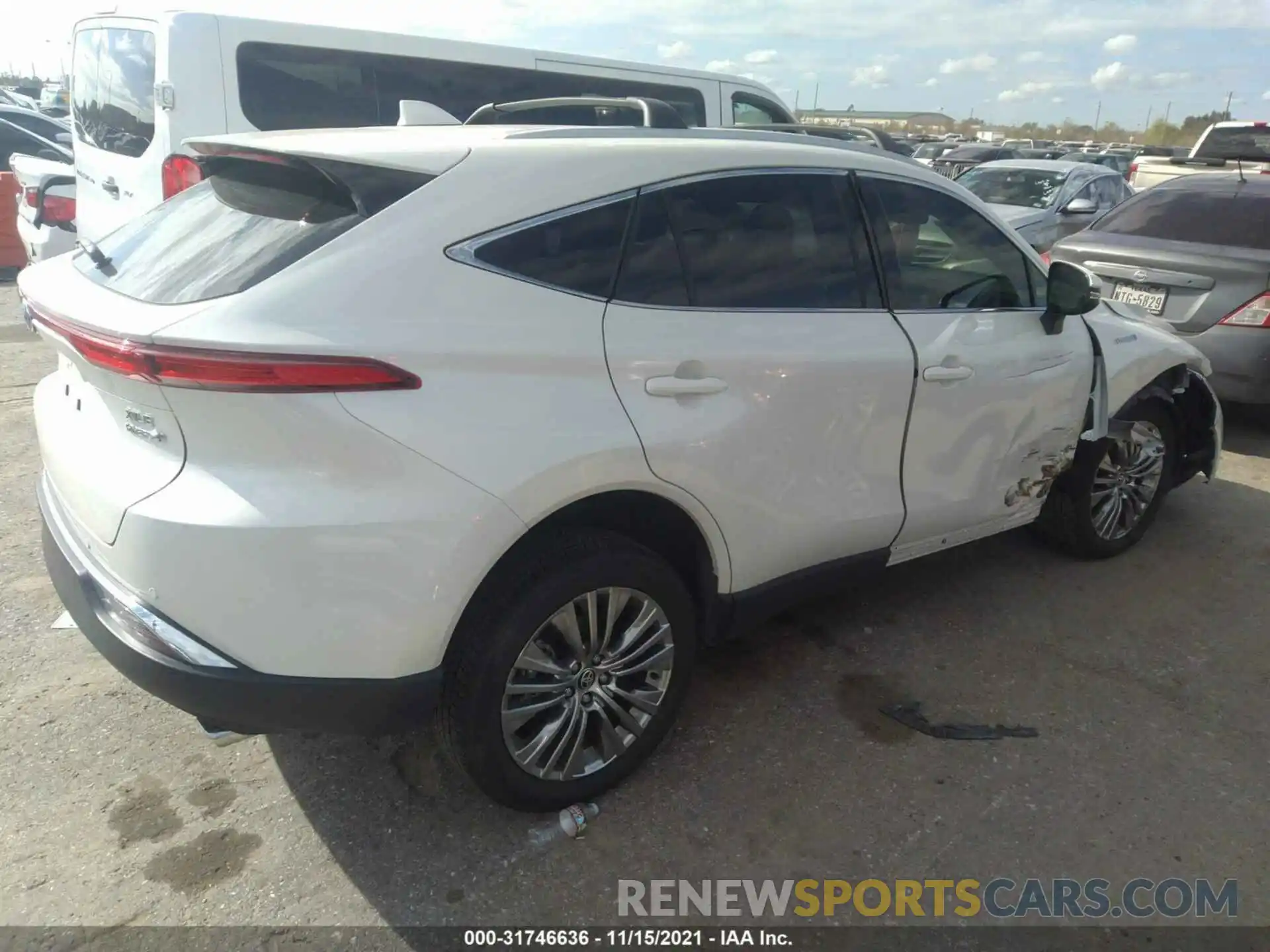 4 Photograph of a damaged car JTEAAAAH0MJ006601 TOYOTA VENZA 2021