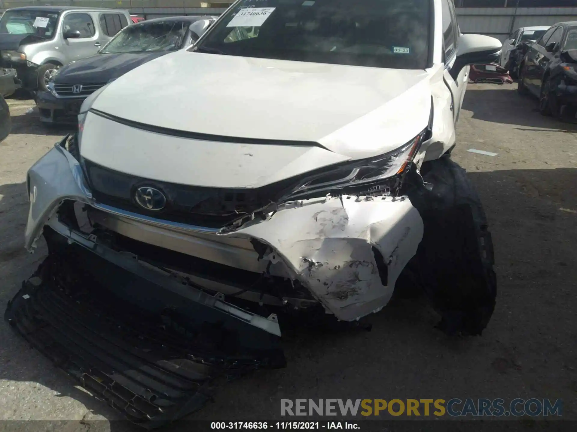 6 Photograph of a damaged car JTEAAAAH0MJ006601 TOYOTA VENZA 2021