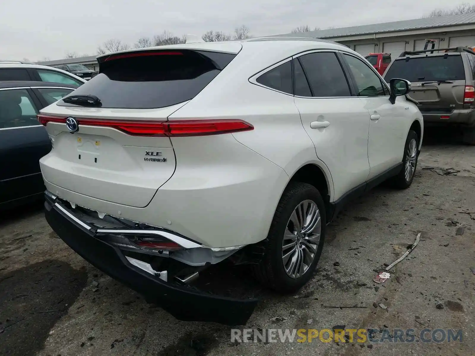 4 Photograph of a damaged car JTEAAAAH0MJ007859 TOYOTA VENZA 2021