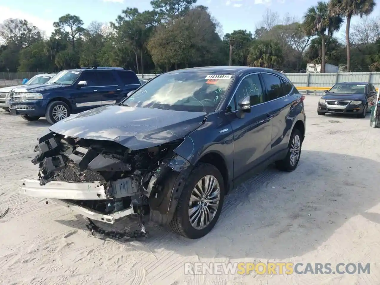 2 Photograph of a damaged car JTEAAAAH0MJ011605 TOYOTA VENZA 2021