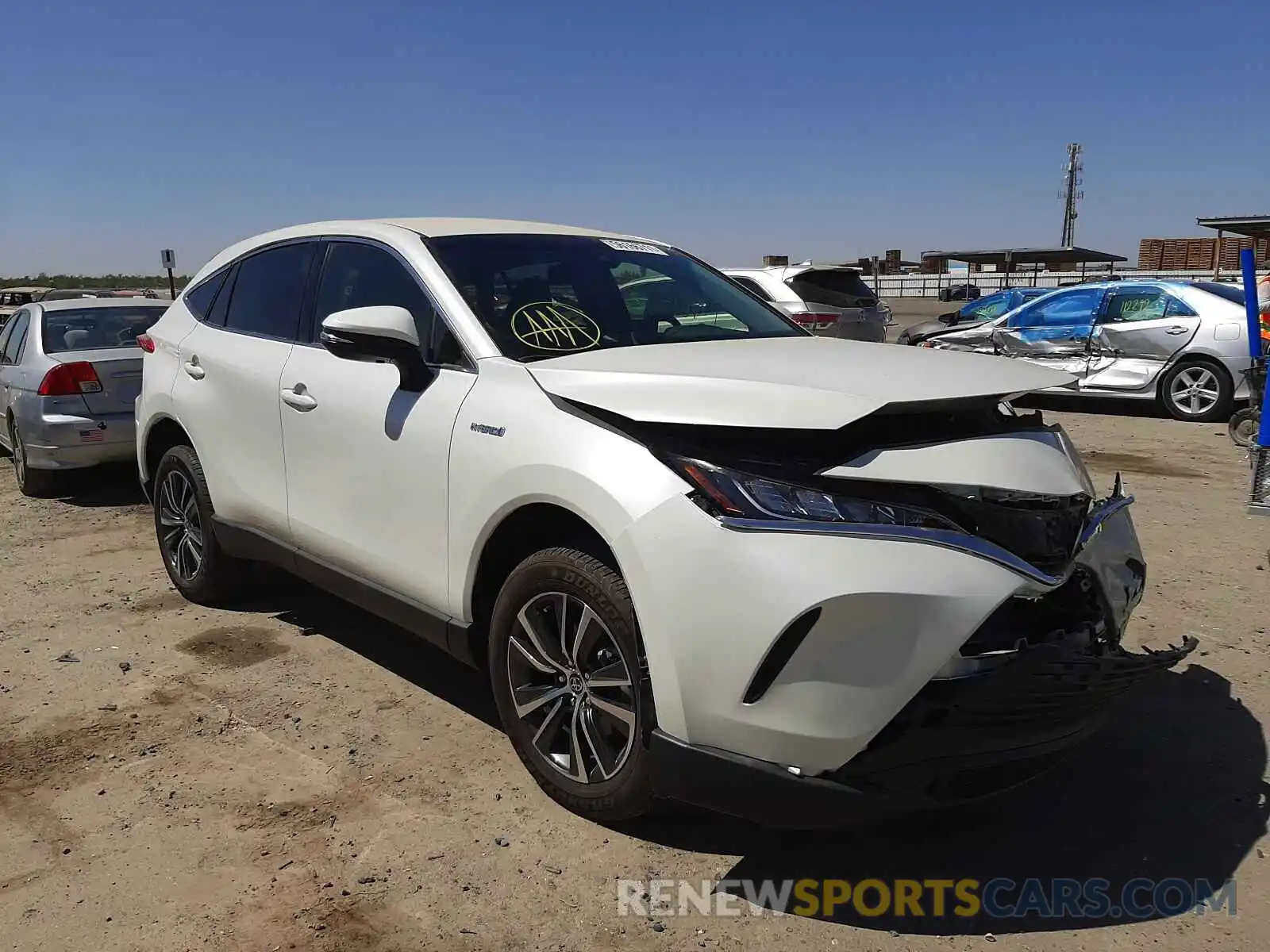 1 Photograph of a damaged car JTEAAAAH0MJ013094 TOYOTA VENZA 2021