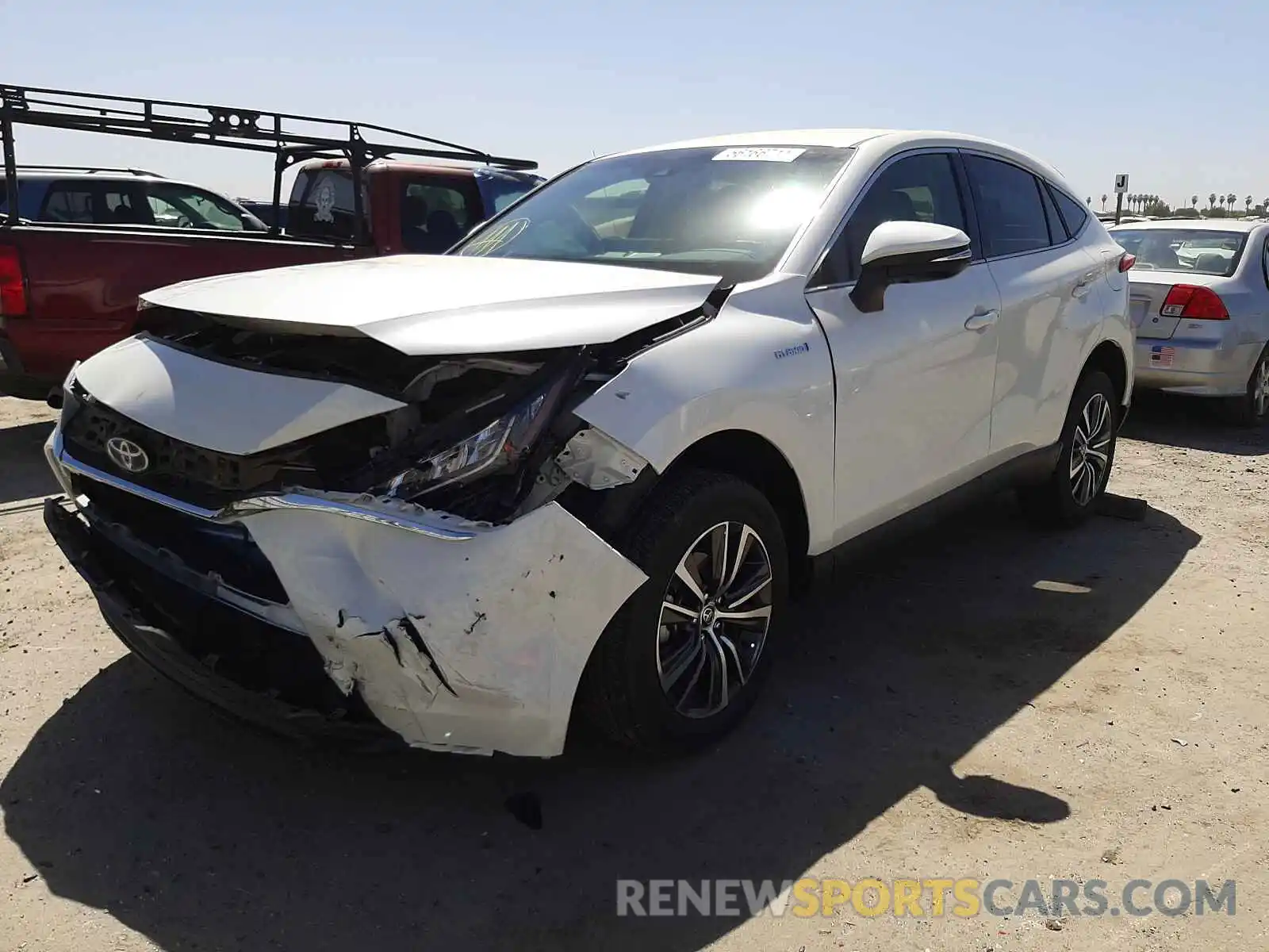 2 Photograph of a damaged car JTEAAAAH0MJ013094 TOYOTA VENZA 2021