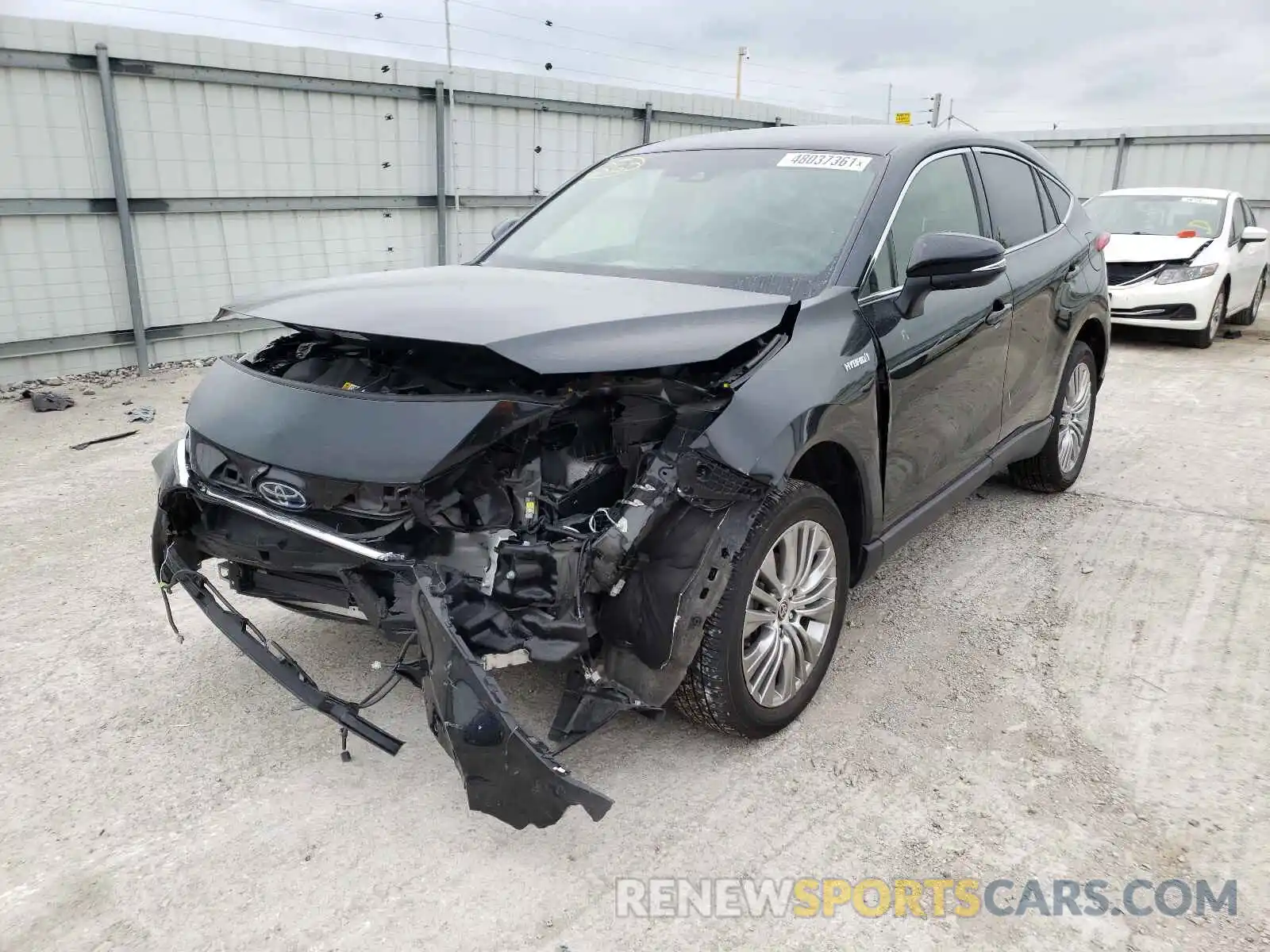 2 Photograph of a damaged car JTEAAAAH0MJ016481 TOYOTA VENZA 2021