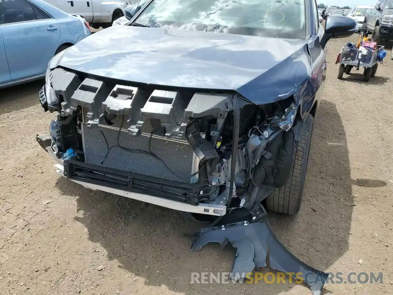 9 Photograph of a damaged car JTEAAAAH0MJ018506 TOYOTA VENZA 2021