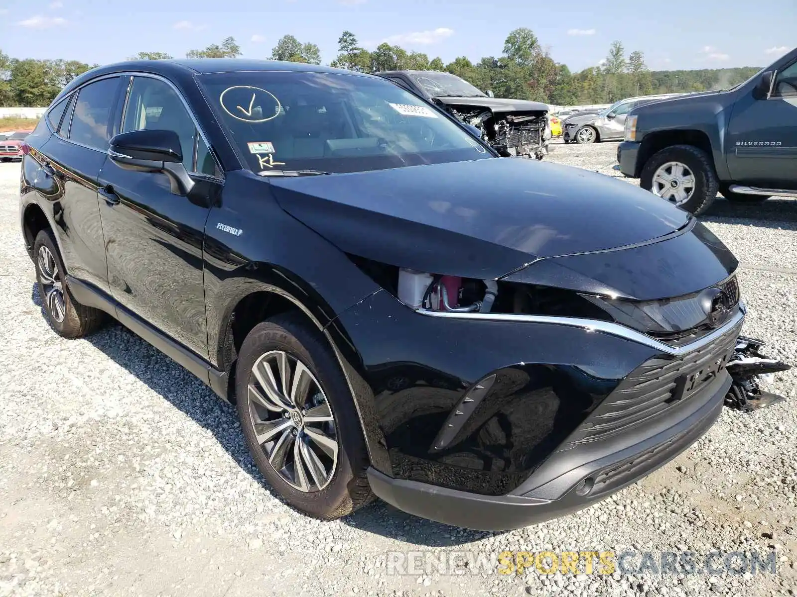 1 Photograph of a damaged car JTEAAAAH0MJ023043 TOYOTA VENZA 2021