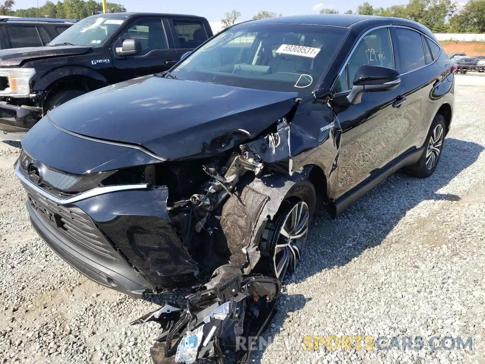 2 Photograph of a damaged car JTEAAAAH0MJ023043 TOYOTA VENZA 2021