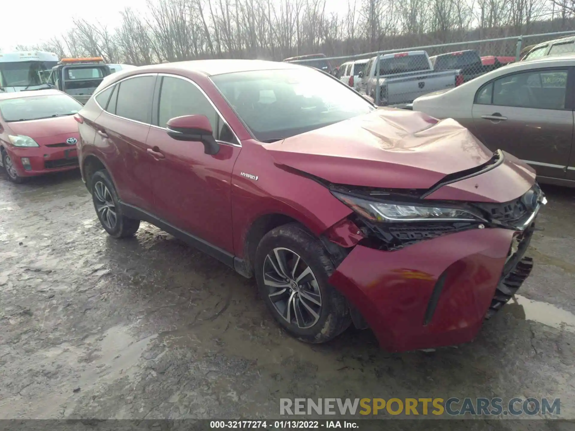 1 Photograph of a damaged car JTEAAAAH0MJ024015 TOYOTA VENZA 2021