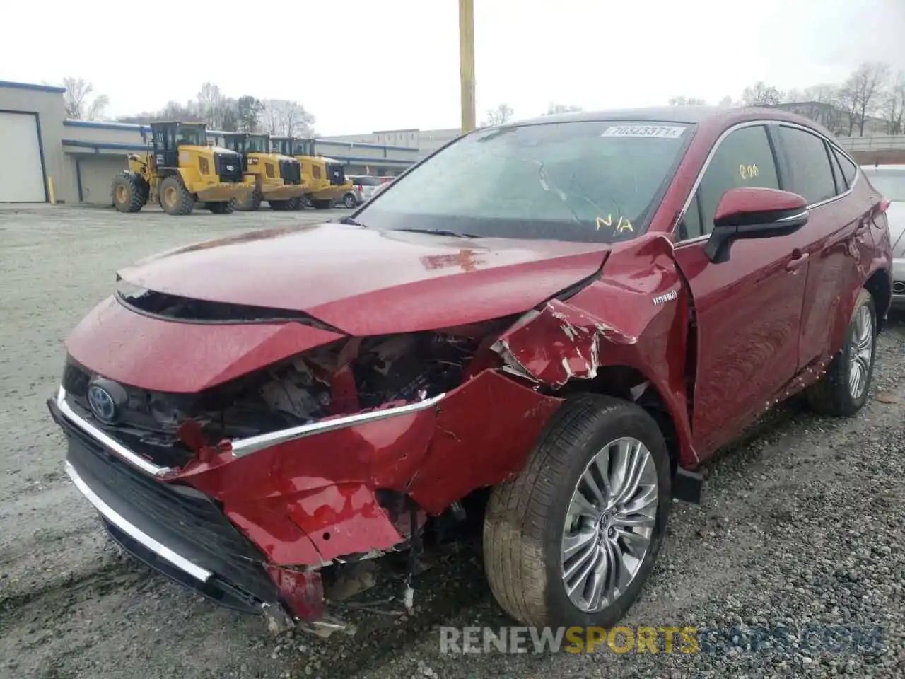 2 Photograph of a damaged car JTEAAAAH0MJ028162 TOYOTA VENZA 2021