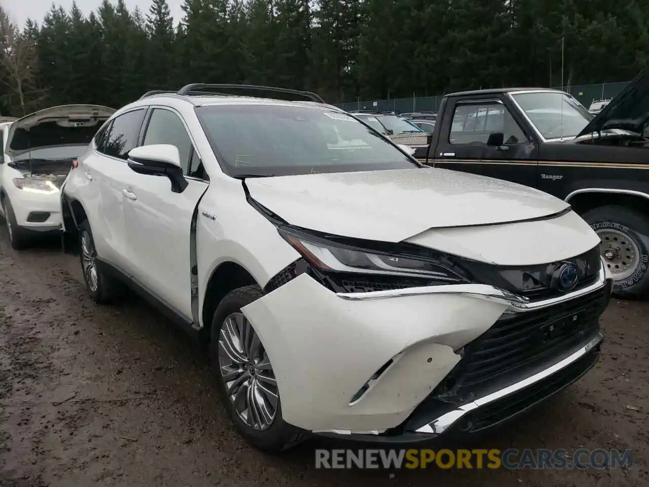 1 Photograph of a damaged car JTEAAAAH0MJ028582 TOYOTA VENZA 2021