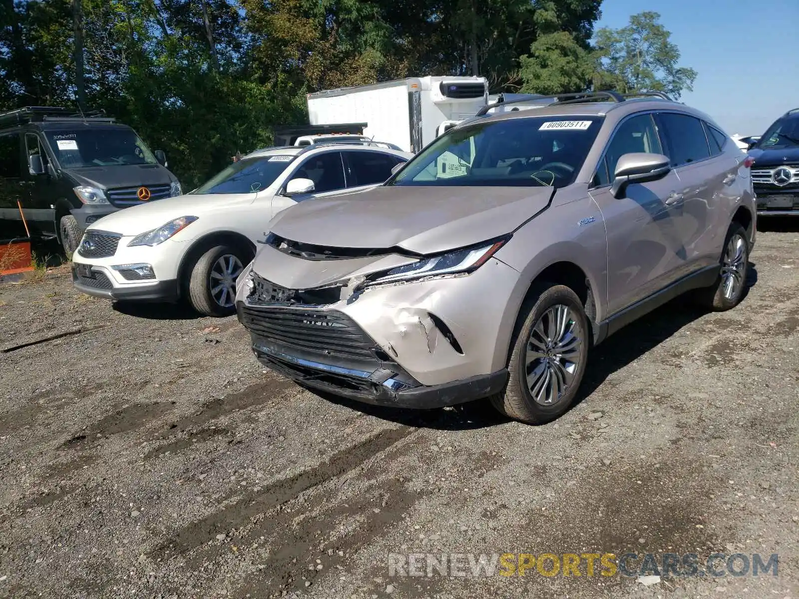 2 Photograph of a damaged car JTEAAAAH0MJ029425 TOYOTA VENZA 2021