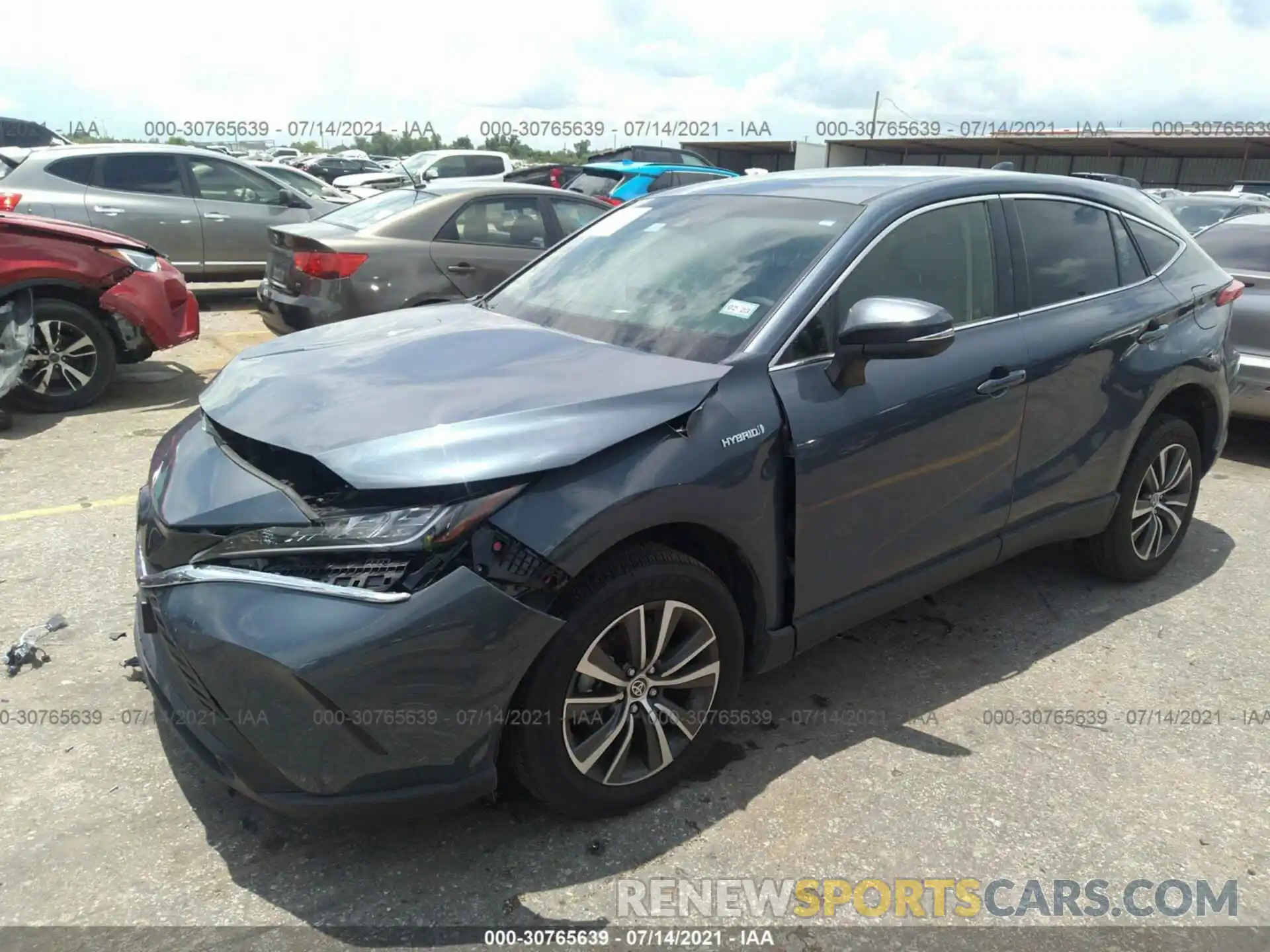 2 Photograph of a damaged car JTEAAAAH0MJ030820 TOYOTA VENZA 2021