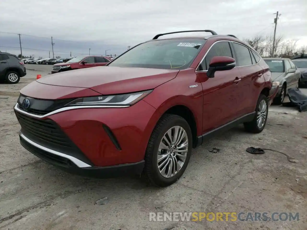 2 Photograph of a damaged car JTEAAAAH0MJ032437 TOYOTA VENZA 2021