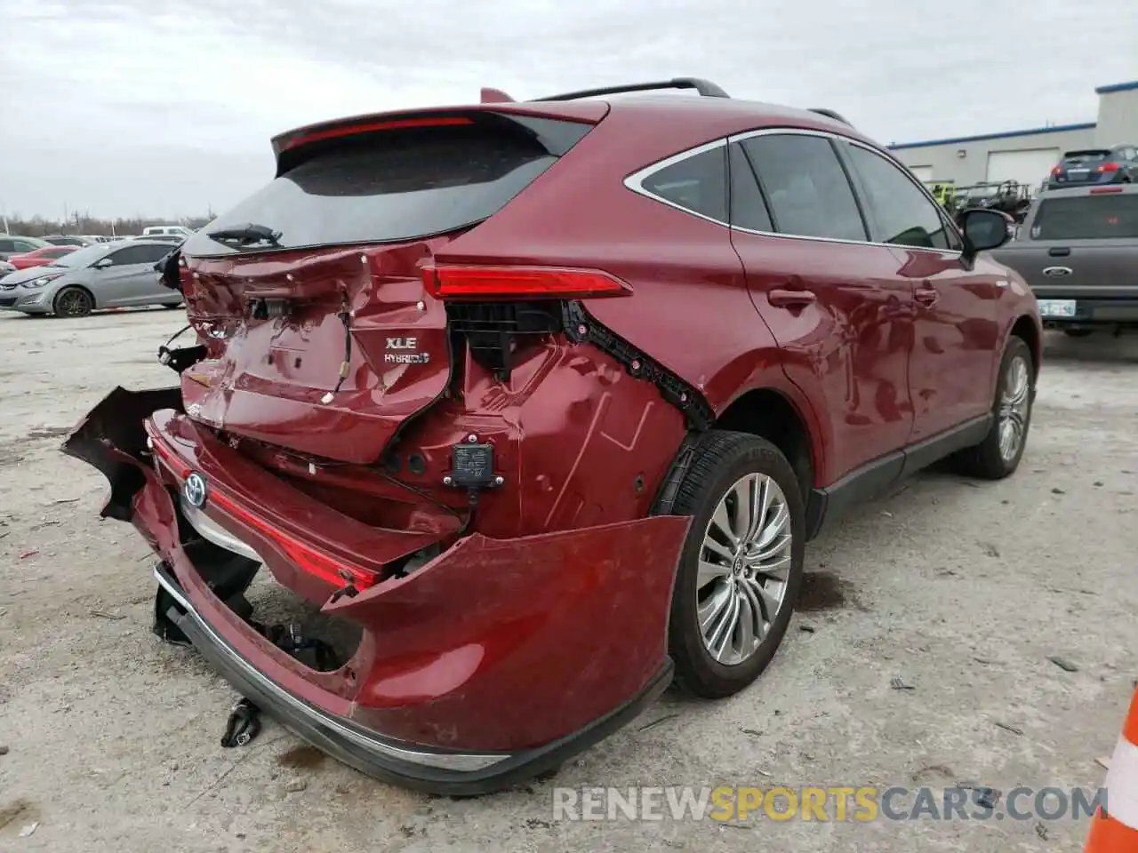 4 Photograph of a damaged car JTEAAAAH0MJ032437 TOYOTA VENZA 2021