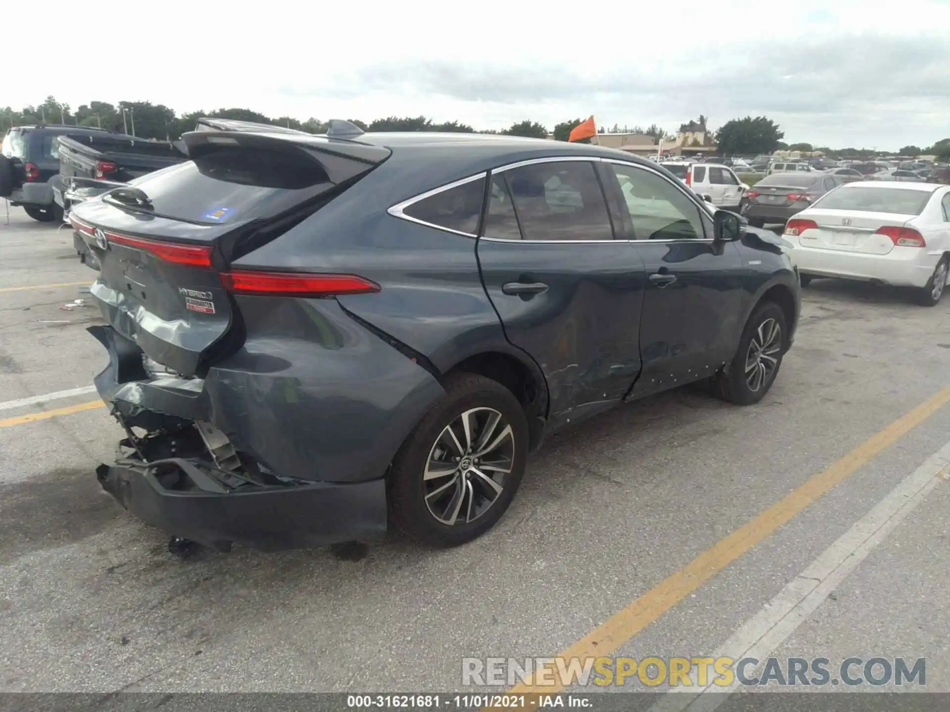 4 Photograph of a damaged car JTEAAAAH0MJ036326 TOYOTA VENZA 2021