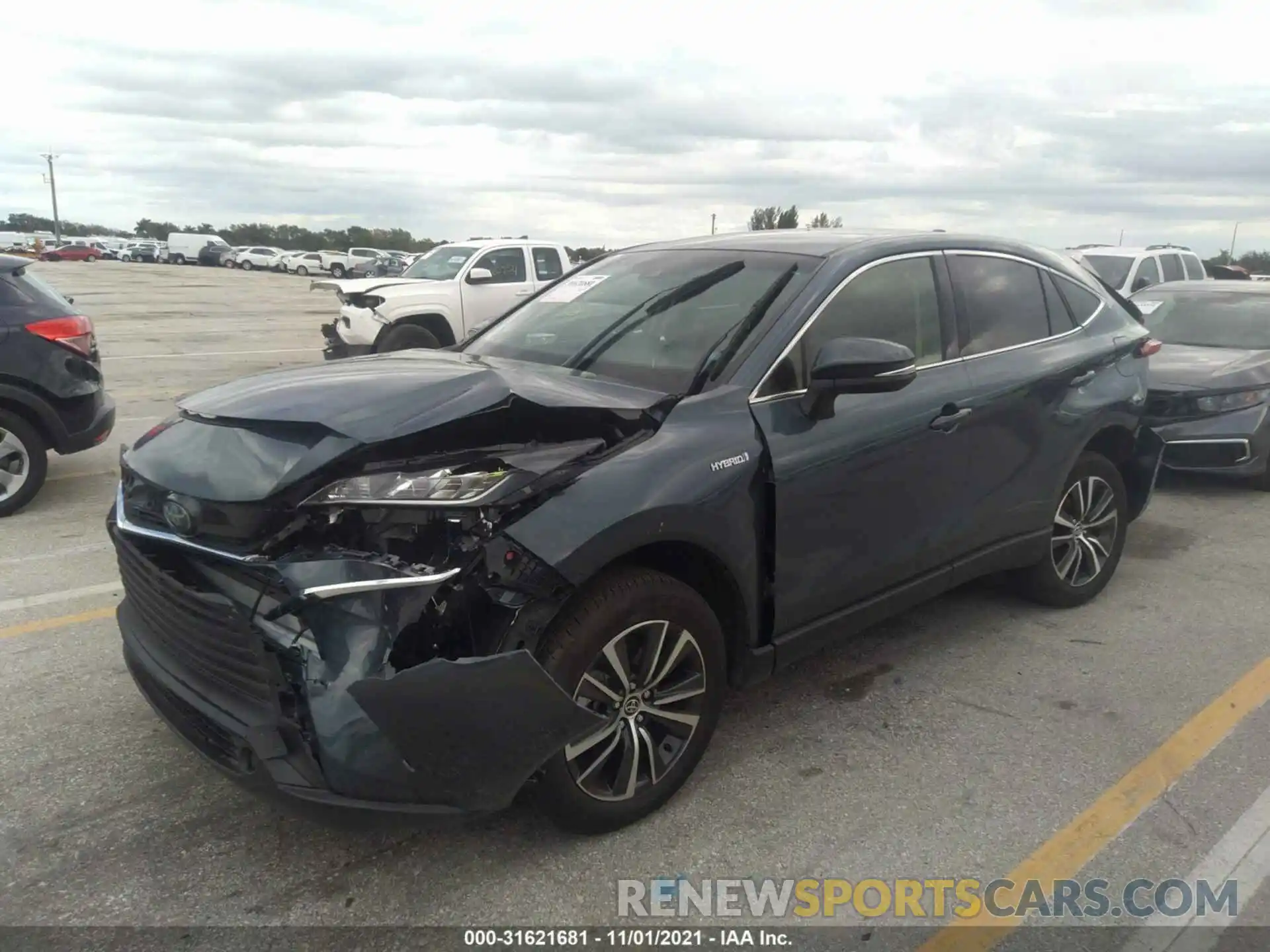 6 Photograph of a damaged car JTEAAAAH0MJ036326 TOYOTA VENZA 2021