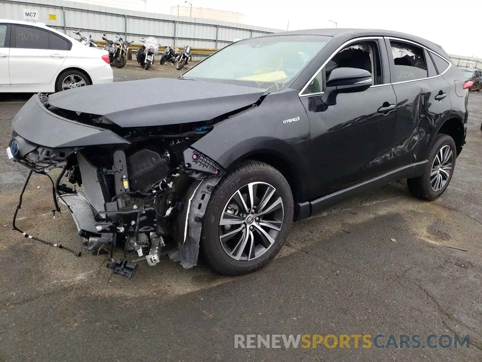 2 Photograph of a damaged car JTEAAAAH0MJ040621 TOYOTA VENZA 2021