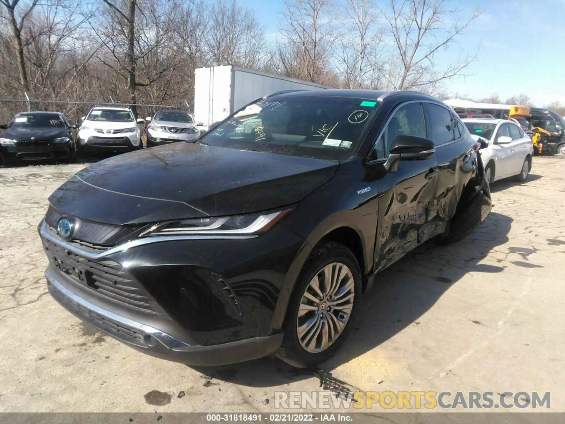 2 Photograph of a damaged car JTEAAAAH0MJ041073 TOYOTA VENZA 2021