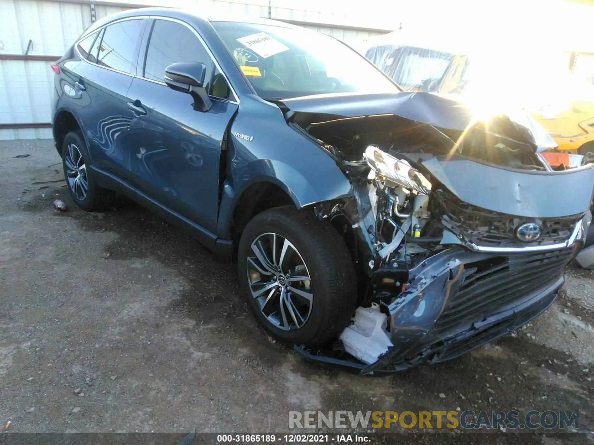 1 Photograph of a damaged car JTEAAAAH0MJ043230 TOYOTA VENZA 2021